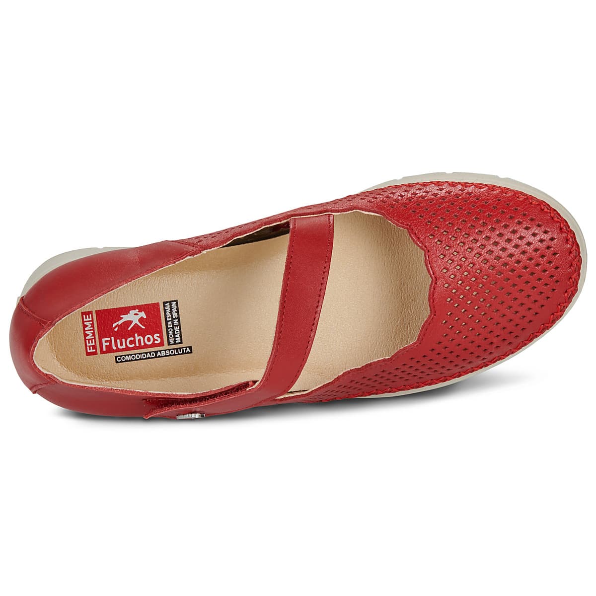 Women's Ballet Flats Fluchos Red