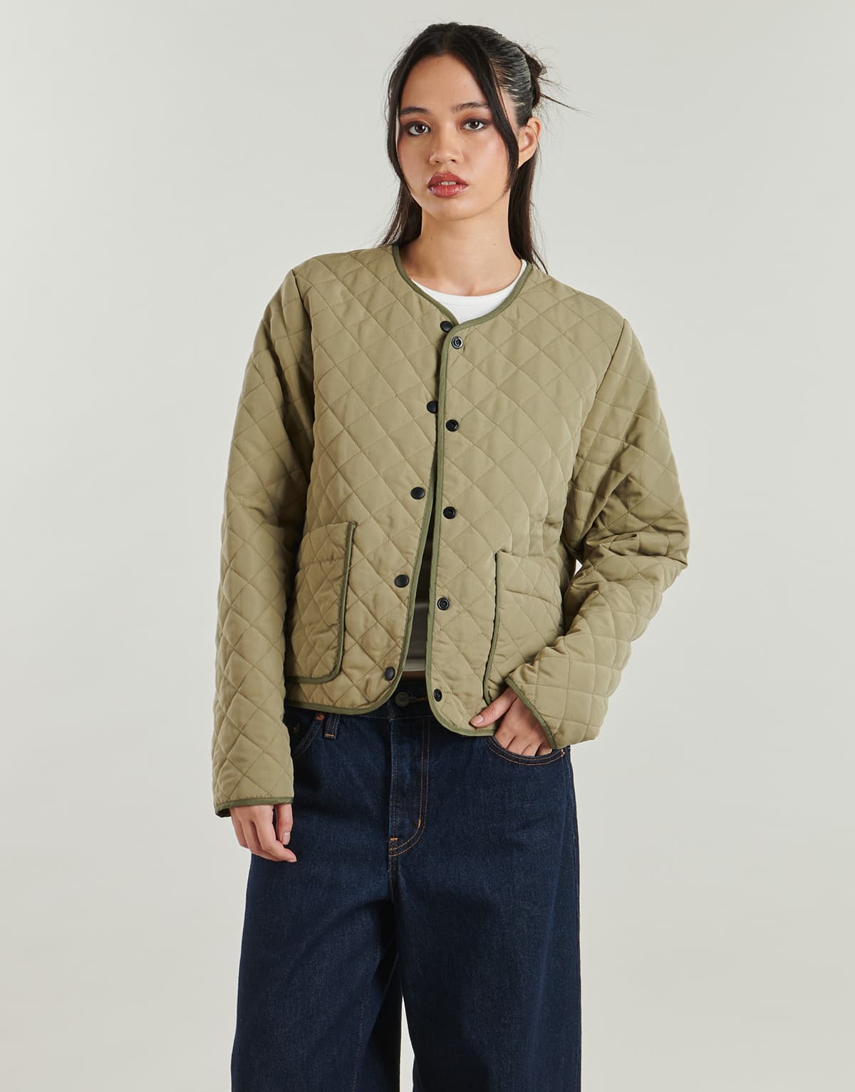 Women's Jackets Noisy May Khaki
