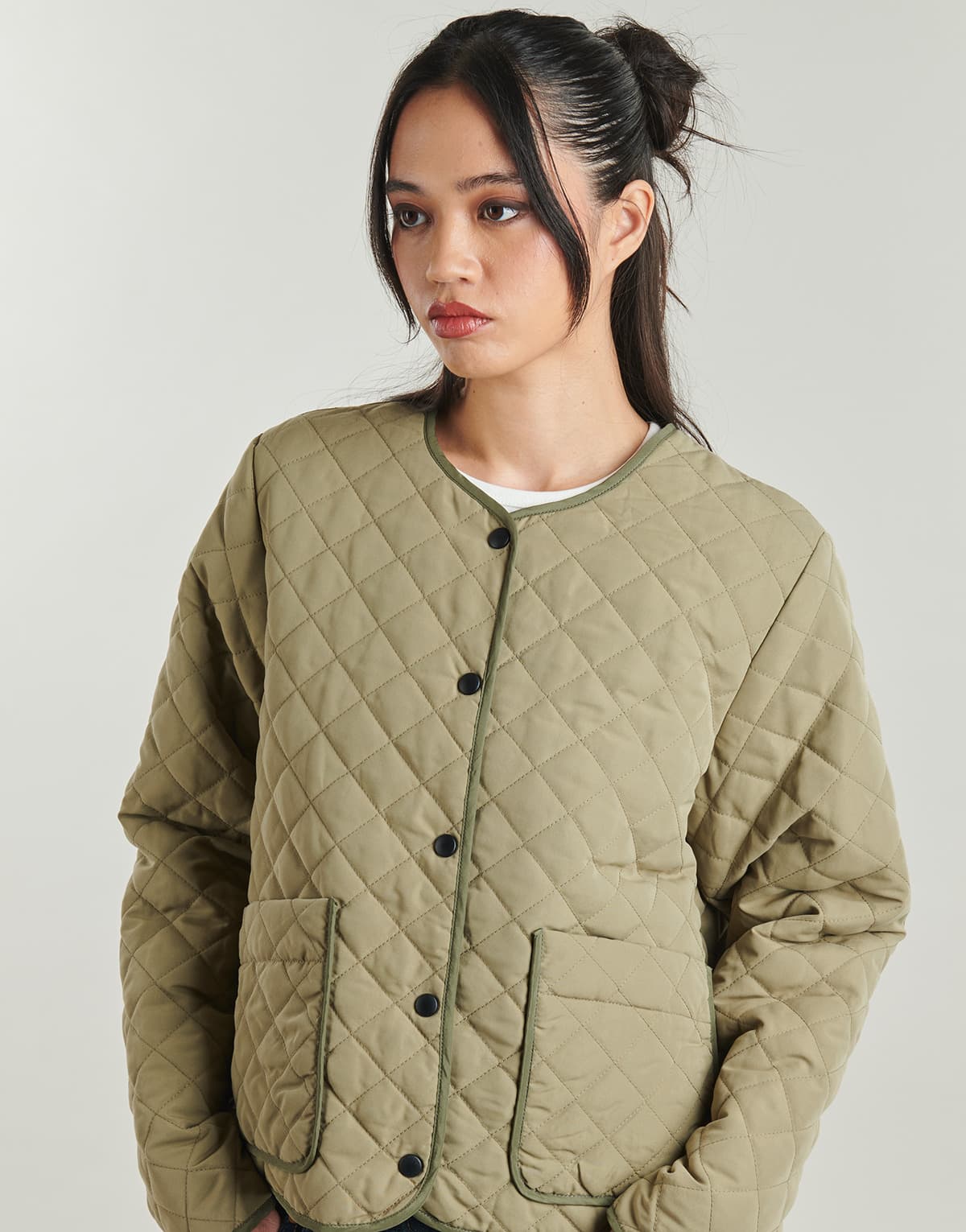 Women's Jackets Noisy May Khaki