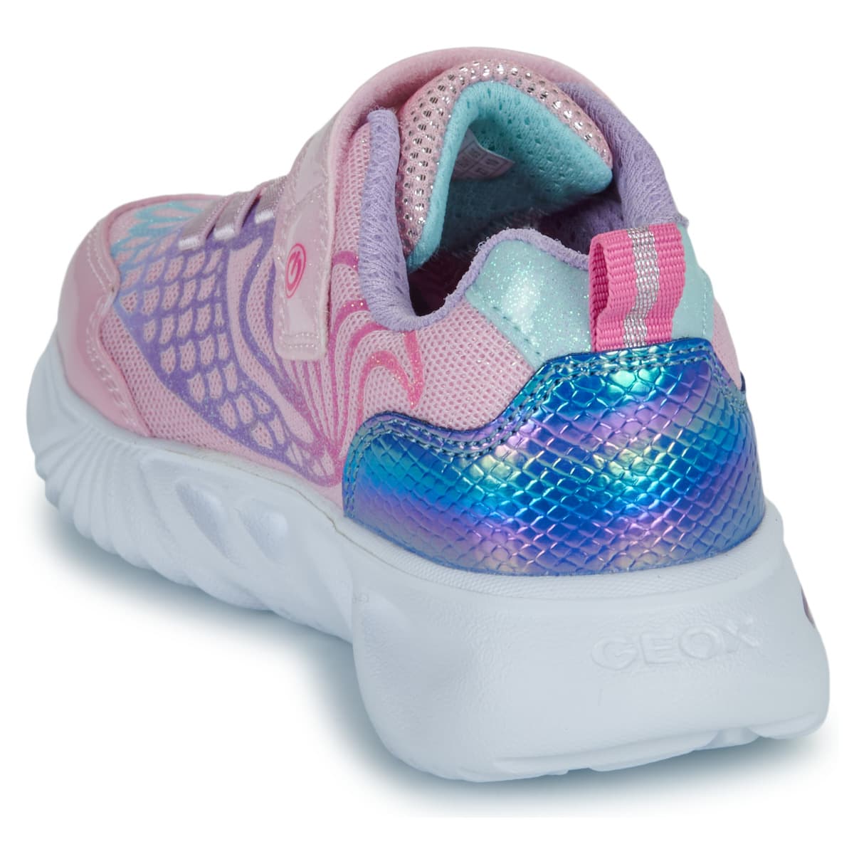 Παιδικό Αθλητικό Παπούτσι για Κορίτσι Geox Ανατομικό με Φωτάκια On/Off Χρώματος Ροζ J65E9A 0ASPV C8842