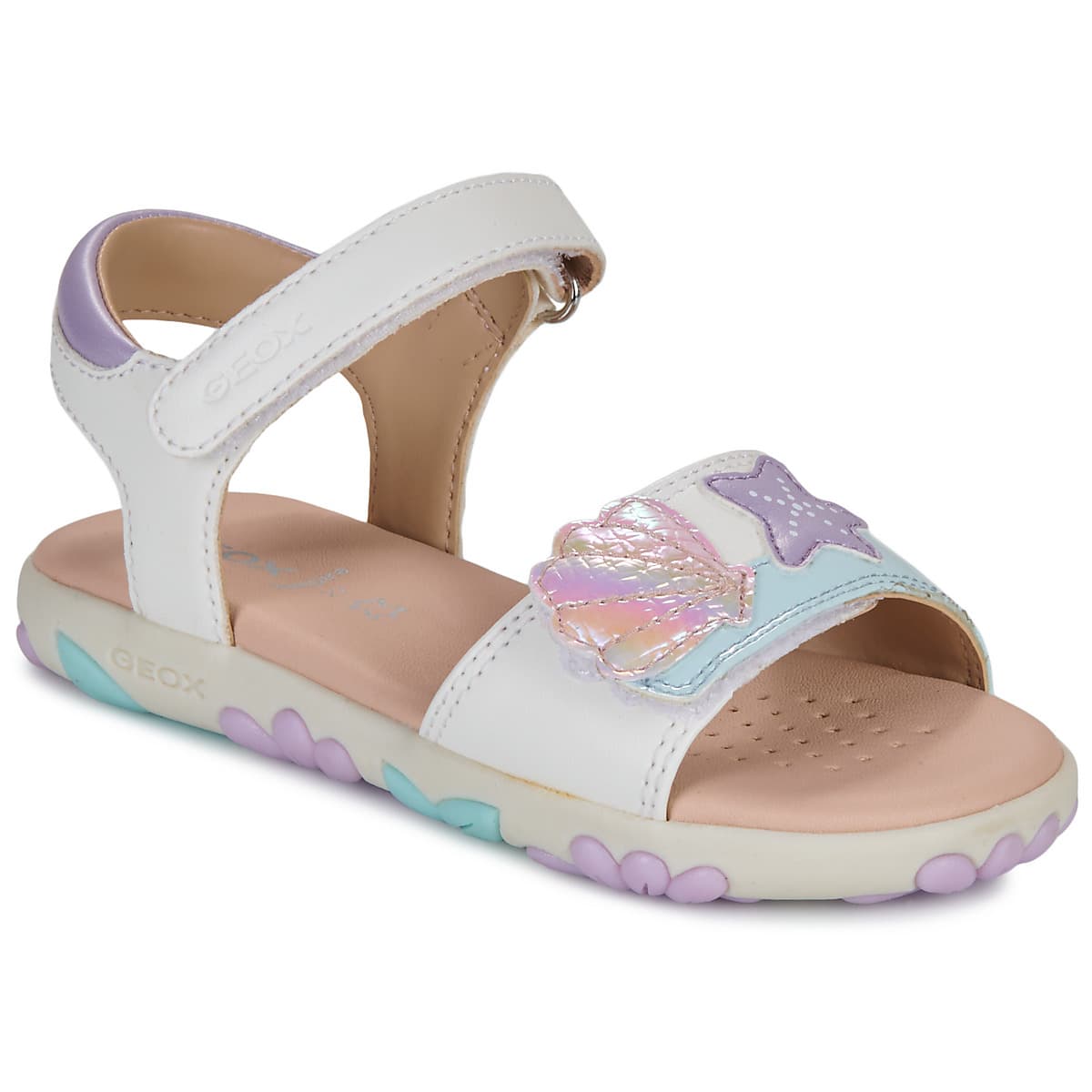Σανδάλια χωρίς τακούνι Geox J SANDAL HAITI GIRL