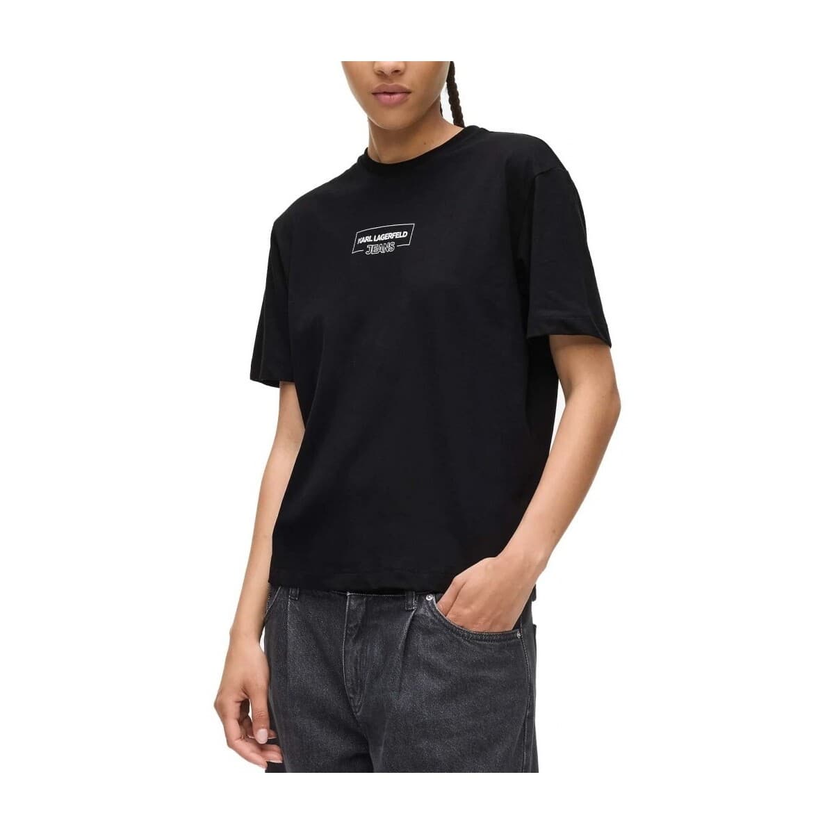 Women's T-Shirts Karl Lagerfeld Black