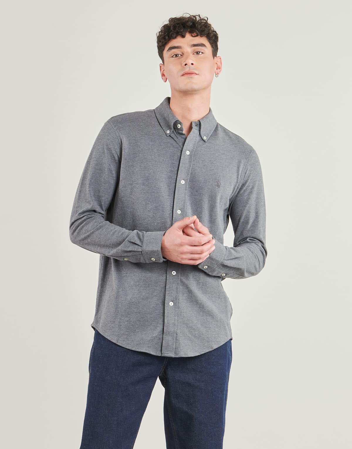 Men's Shirts Polo Ralph Lauren Gray