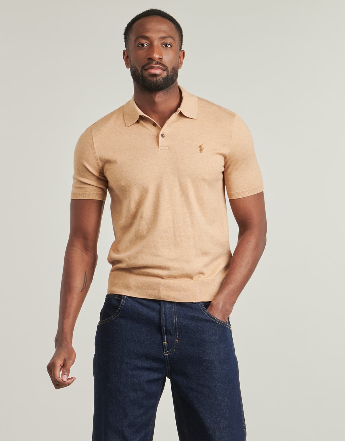Men's Polo Shirts Polo Ralph Lauren Beige
