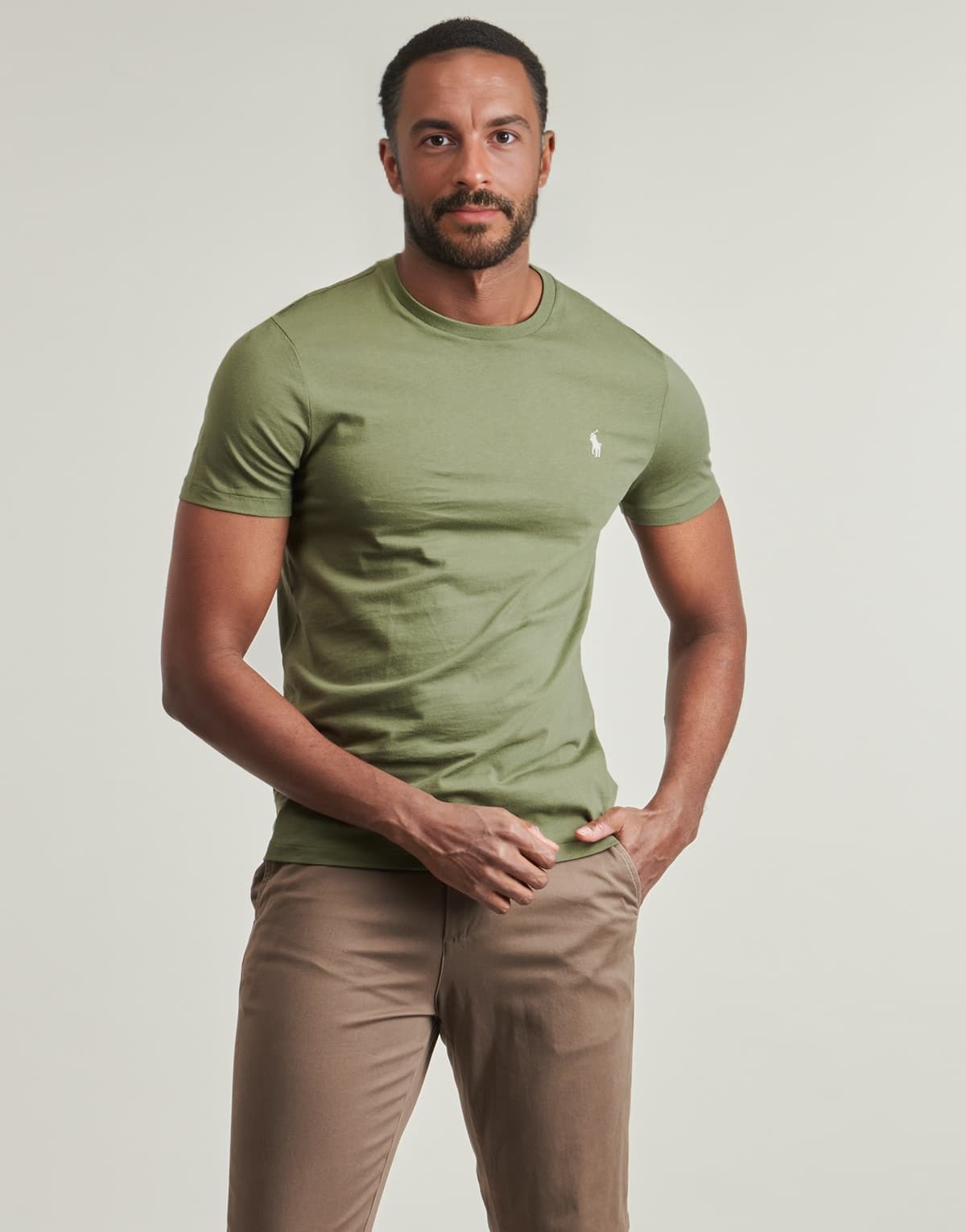 Men's T-Shirts Polo Ralph Lauren Khaki
