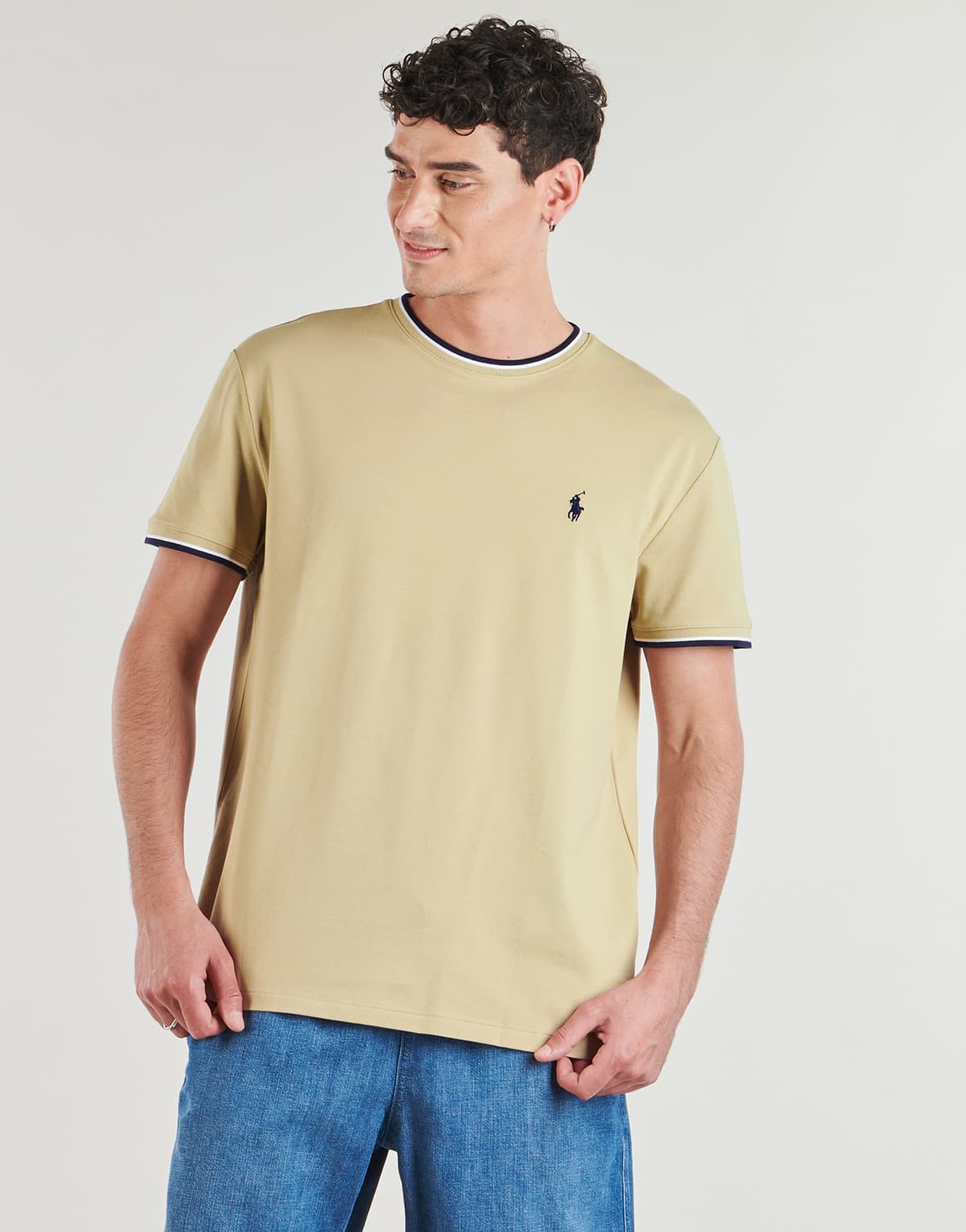 Men's T-Shirts Polo Ralph Lauren Beige