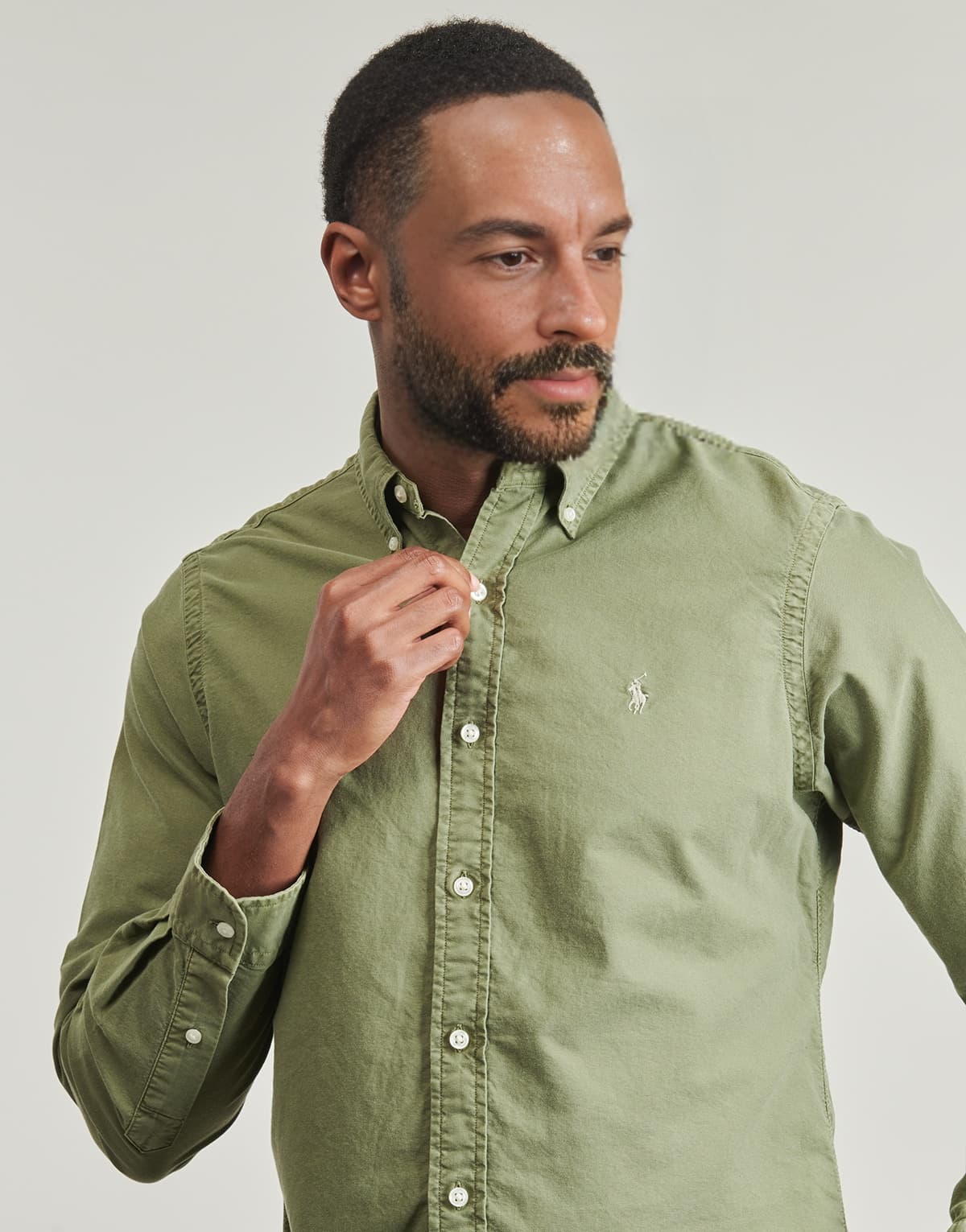 Men's Shirts Polo Ralph Lauren Khaki