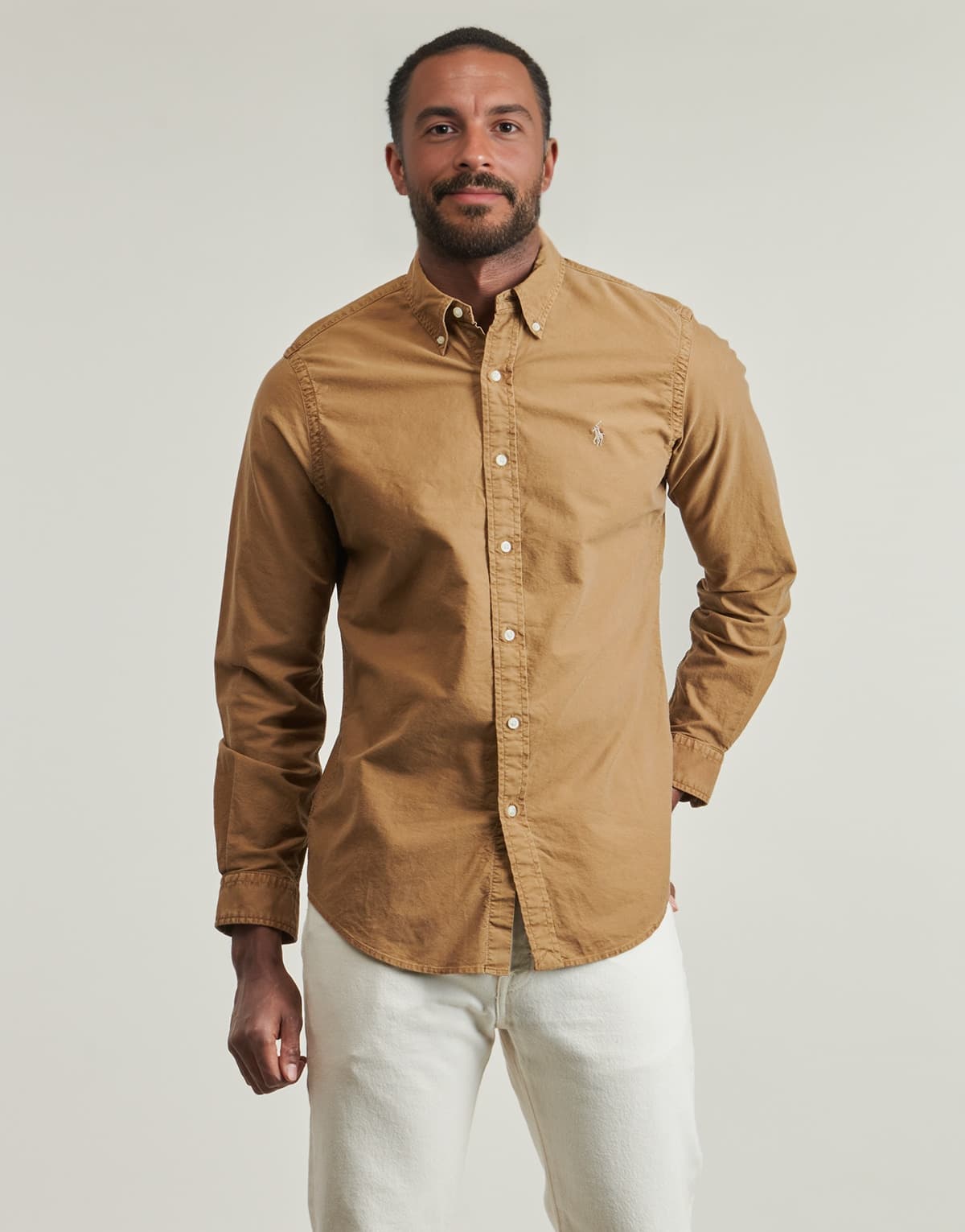 Men's Shirts Polo Ralph Lauren Brown