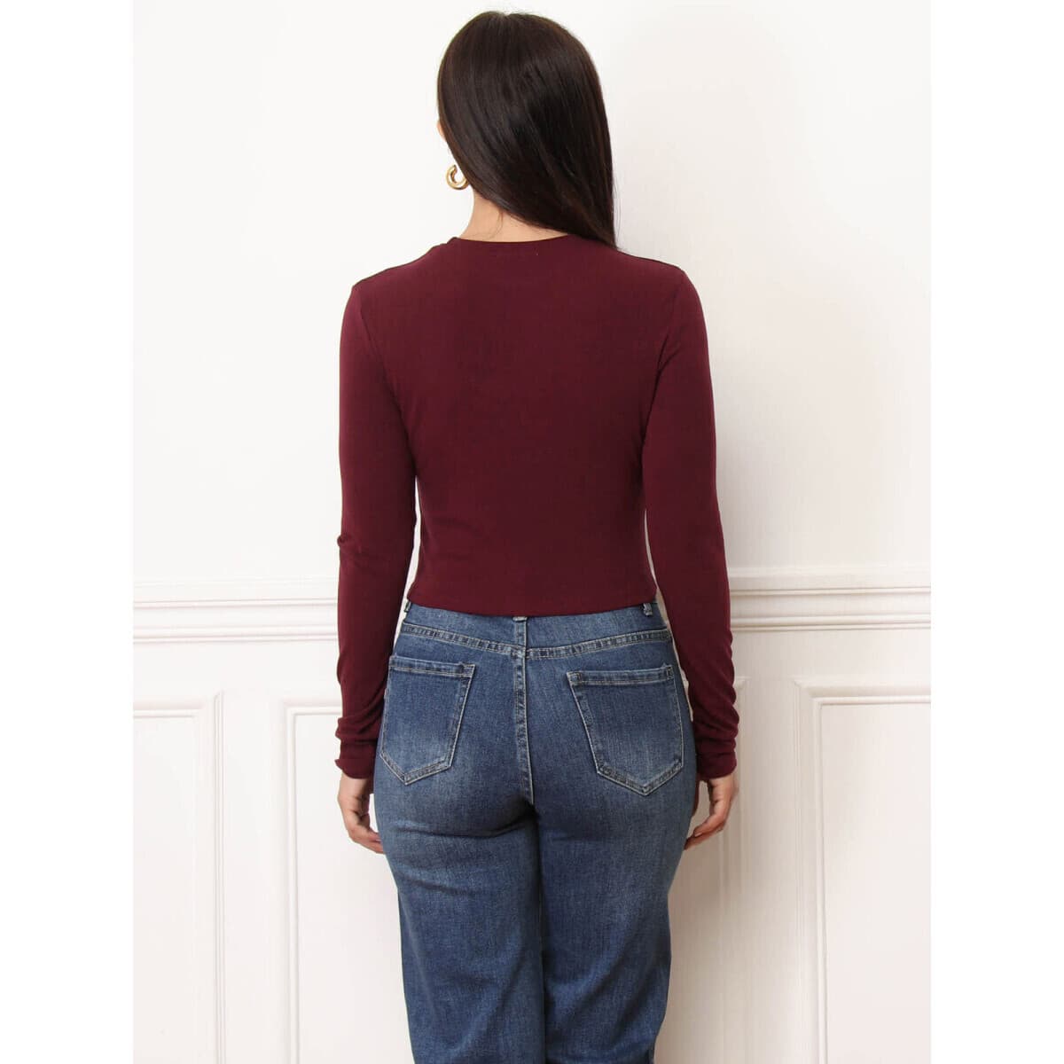 Women's T-Shirts La Modeuse Bordeaux