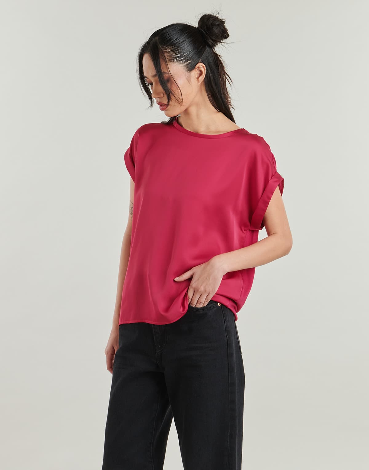 Women's T-Shirts Vila Pink