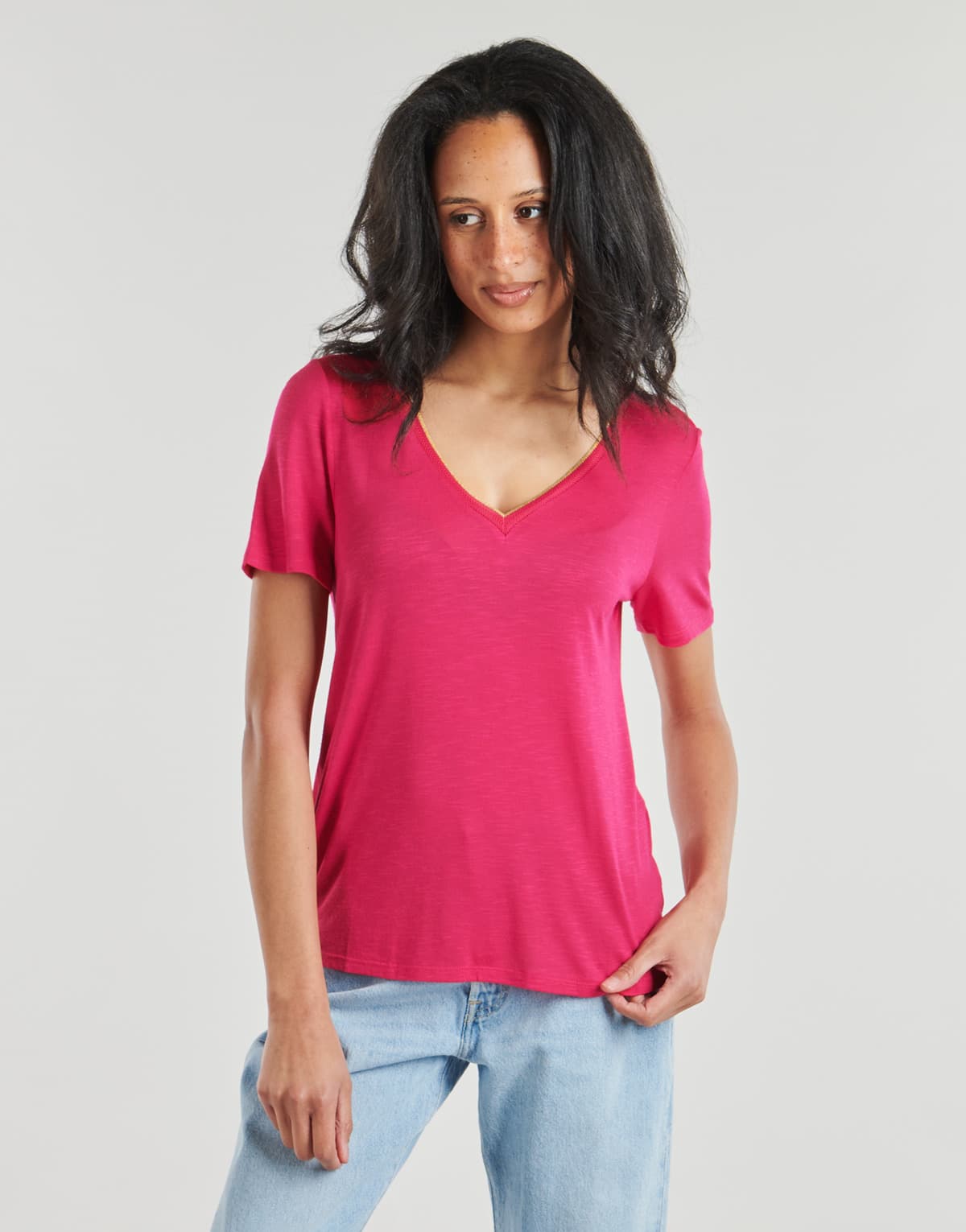 Women's T-Shirts Vila Pink