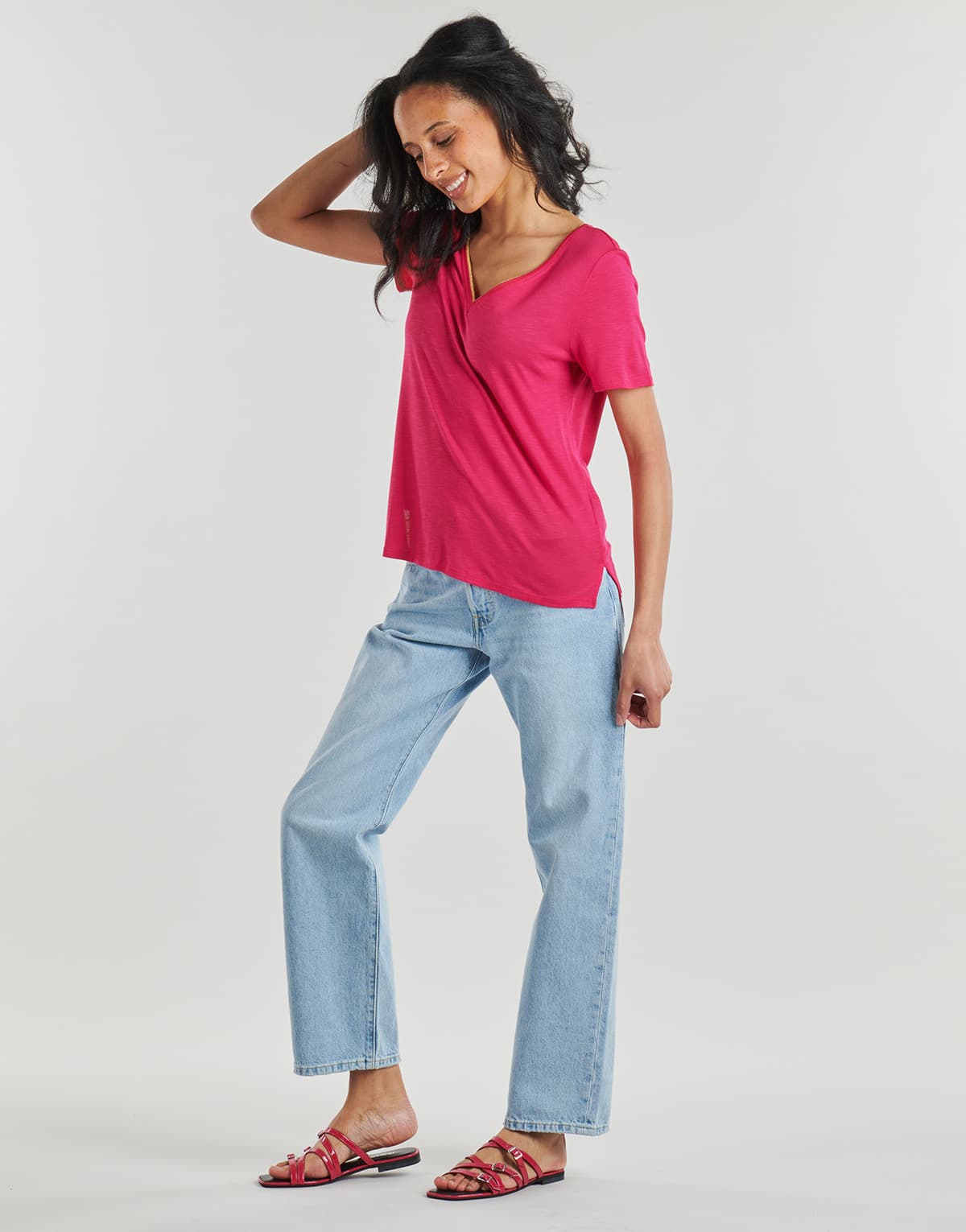 Women's T-Shirts Vila Pink