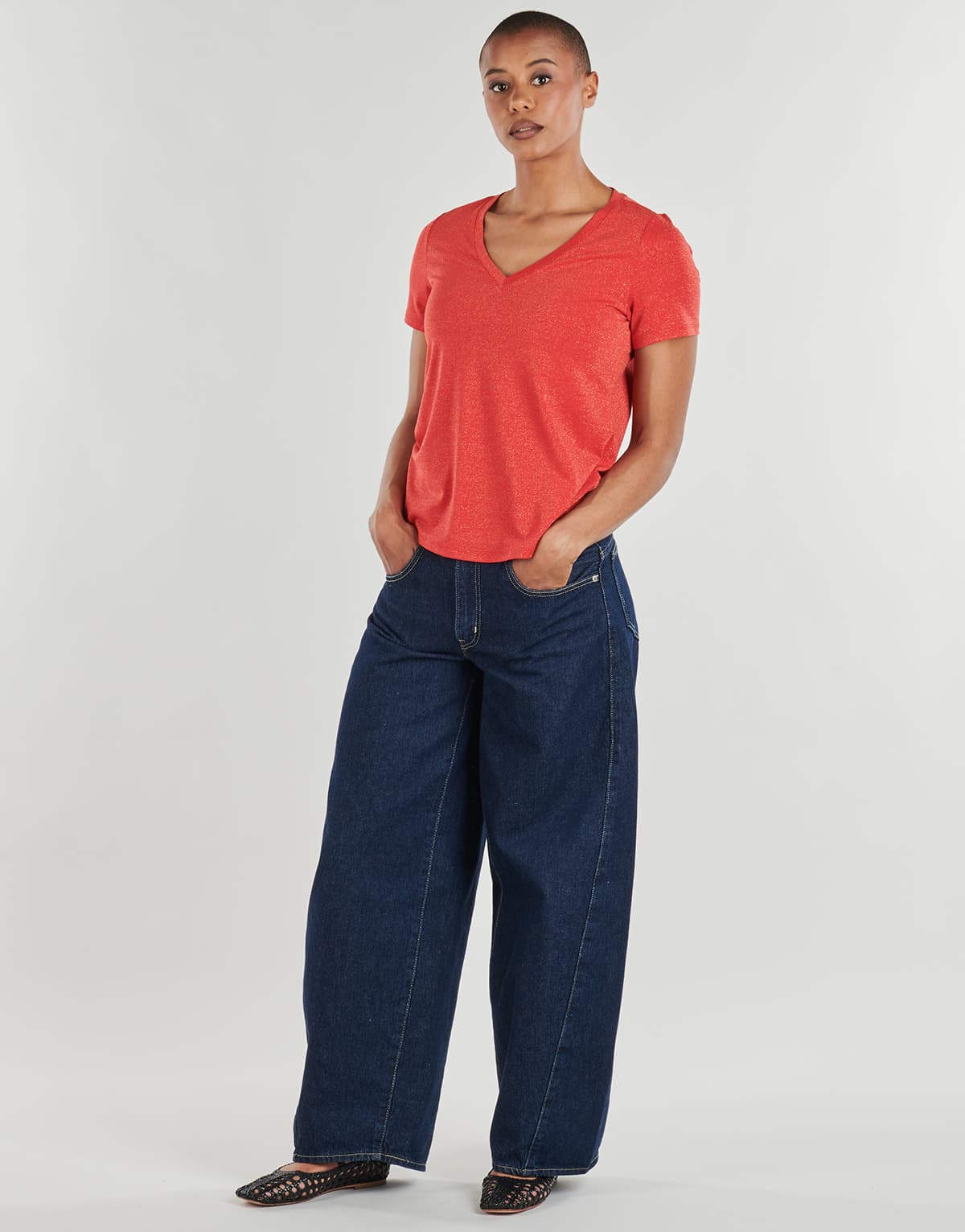 Women's T-Shirts Vila Pink