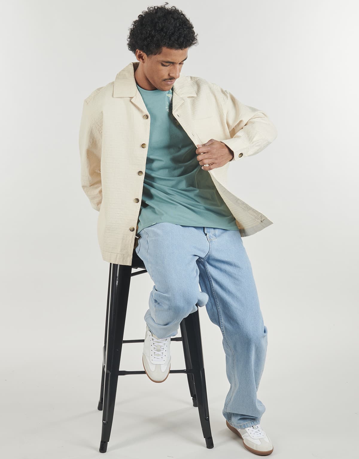 Men's T-Shirts Selected Beige