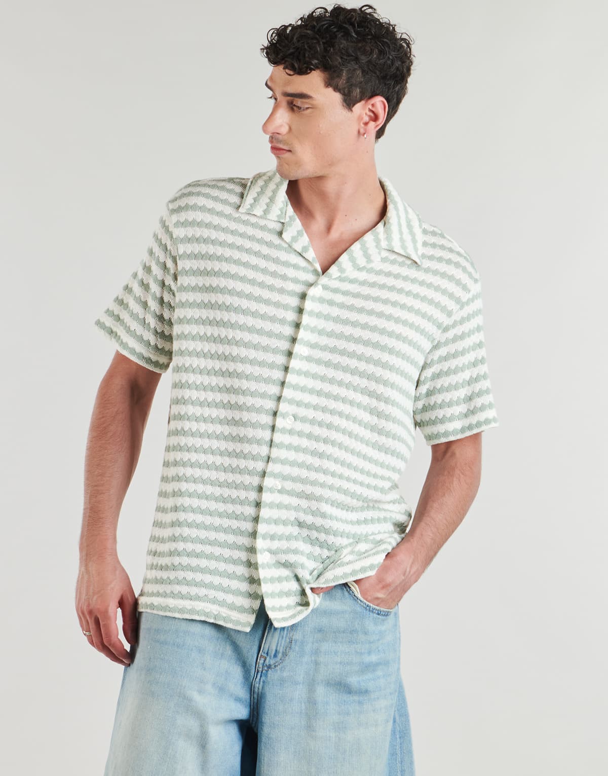 Men's Shirts Selected Beige