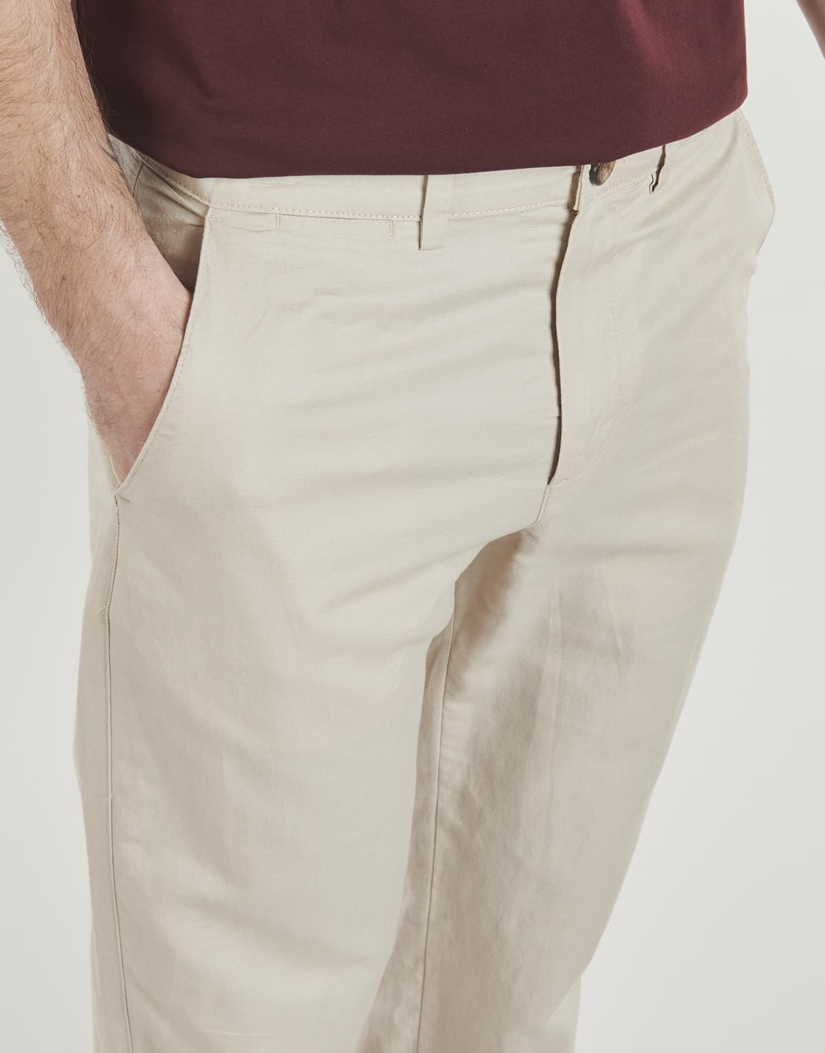 Men's Pants Selected Beige