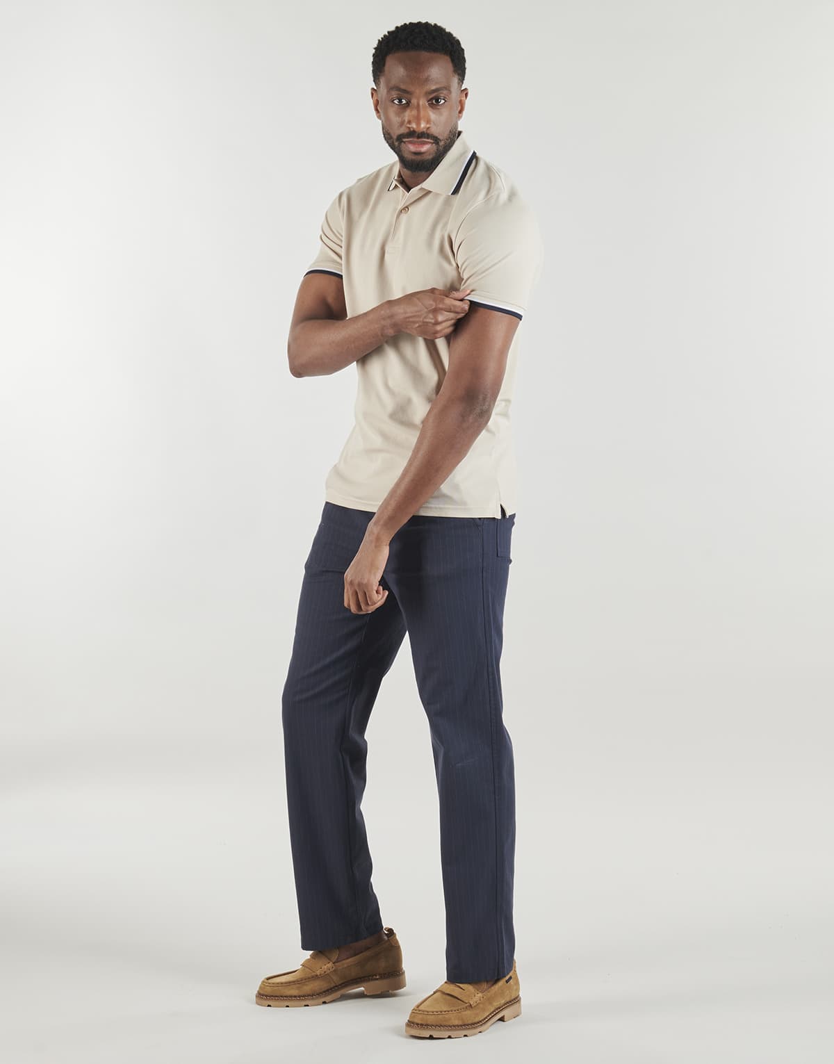 Men's Polo Shirts Selected Beige