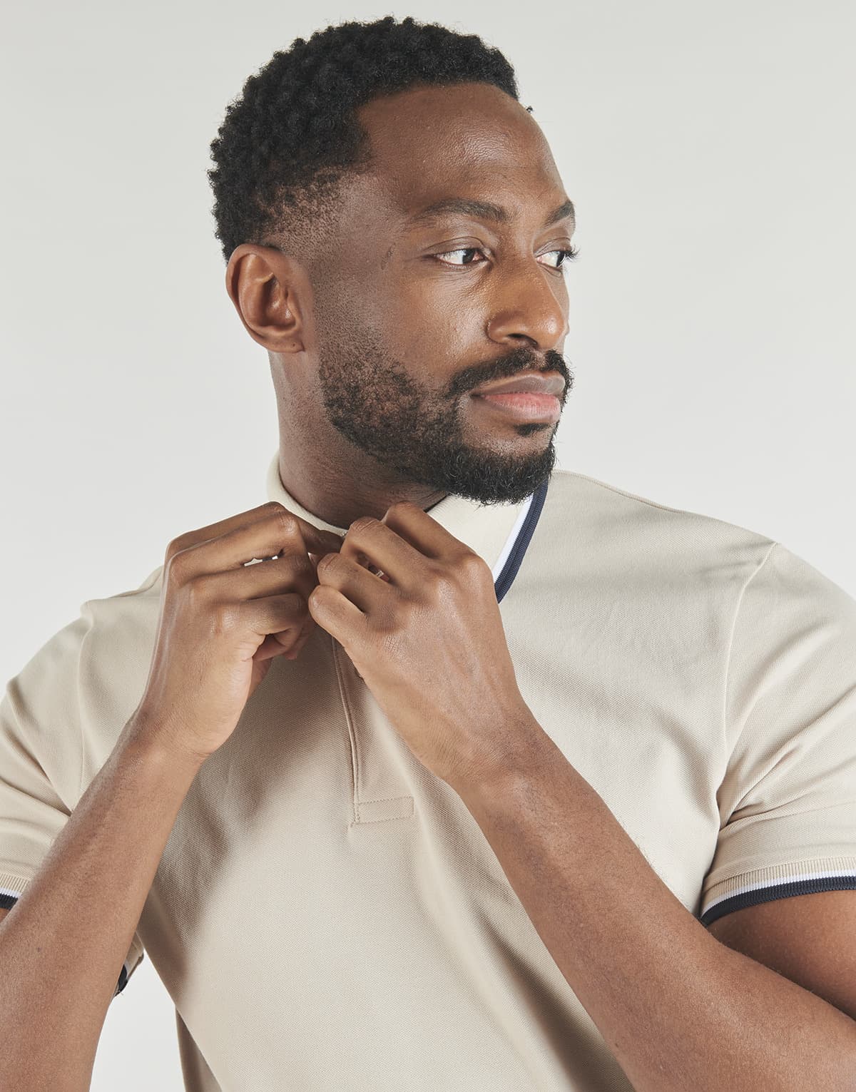 Men's Polo Shirts Selected Beige