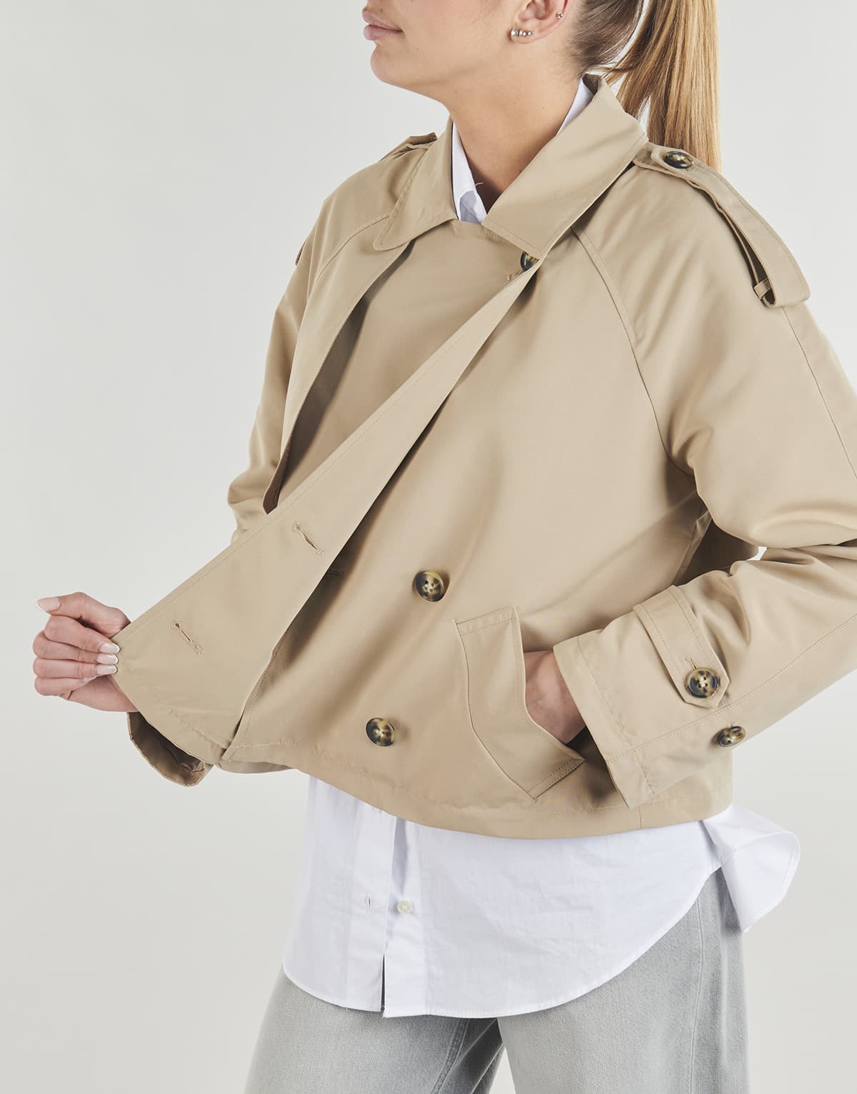 Women's Coats Vero Moda Beige