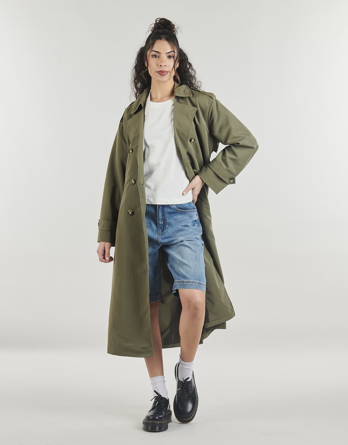 Women's Coats Vero Moda Khaki