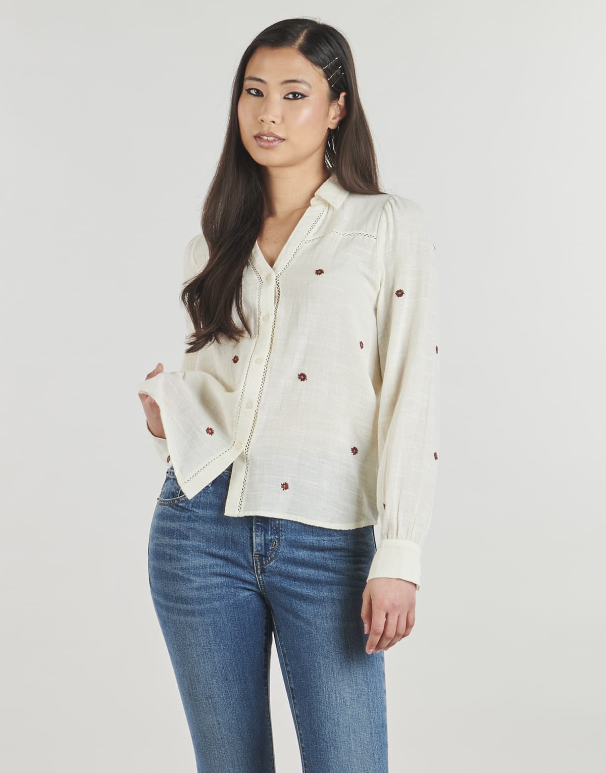 Women's T-Shirts Vero Moda Beige