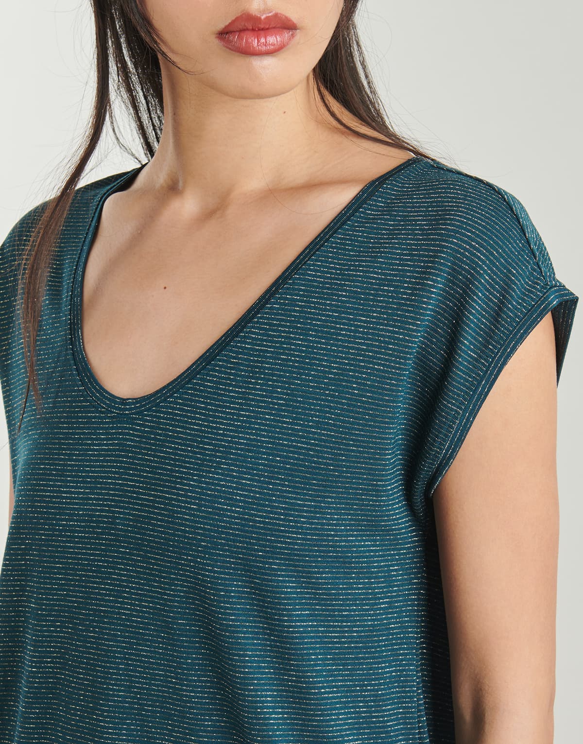 Women's T-Shirts Pieces Blue