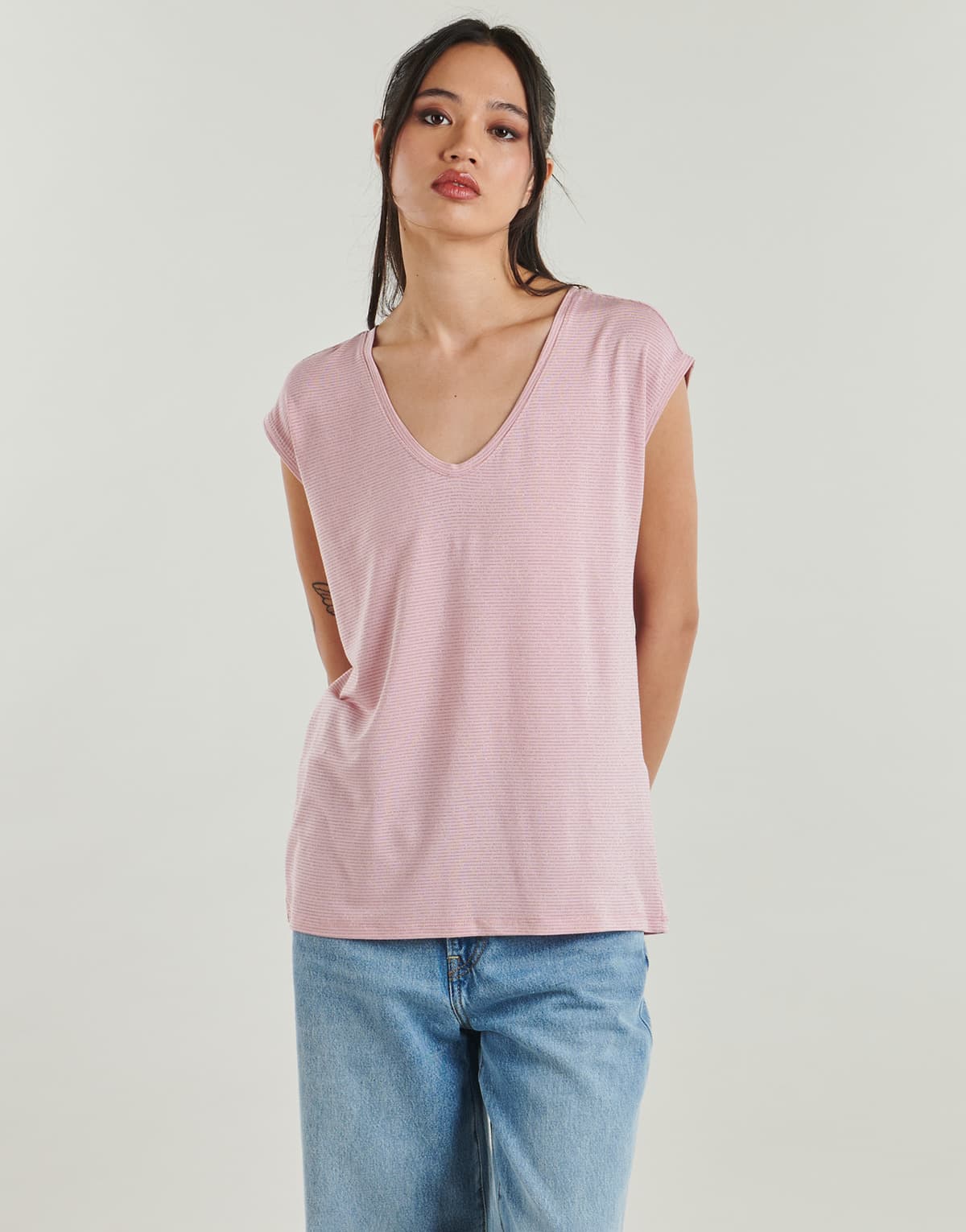 Women's T-Shirts Pieces Purple