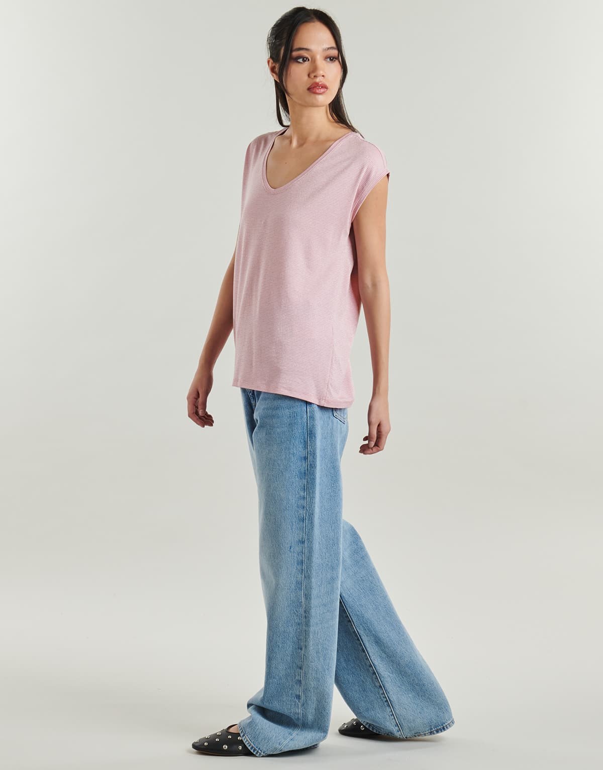 Women's T-Shirts Pieces Purple