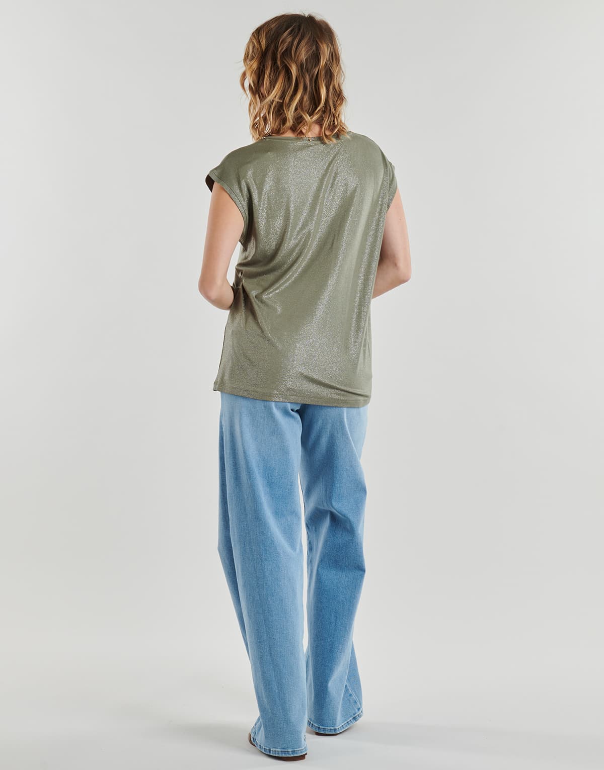 Women's T-Shirts Pieces Khaki