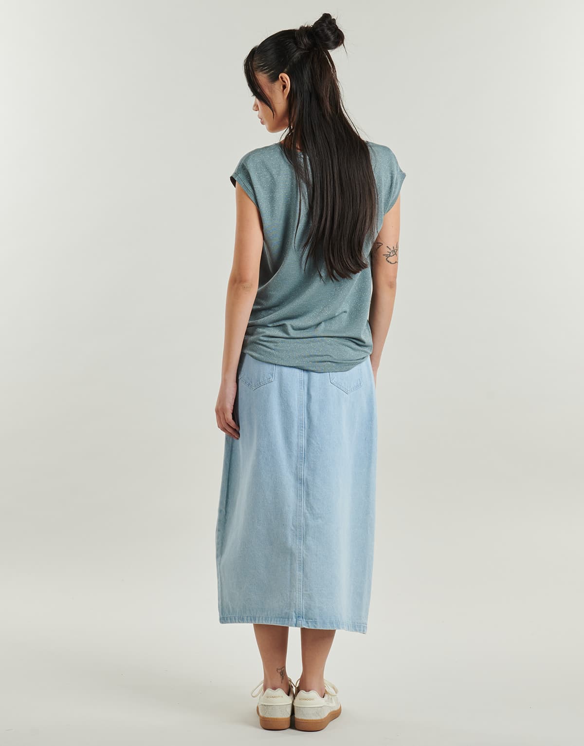 Women's T-Shirts Pieces Blue