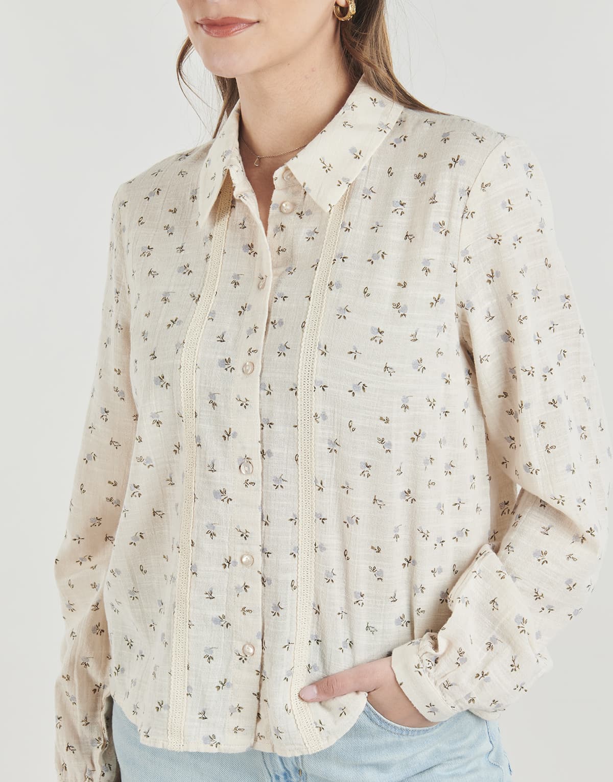 Women's Shirts Pieces Beige