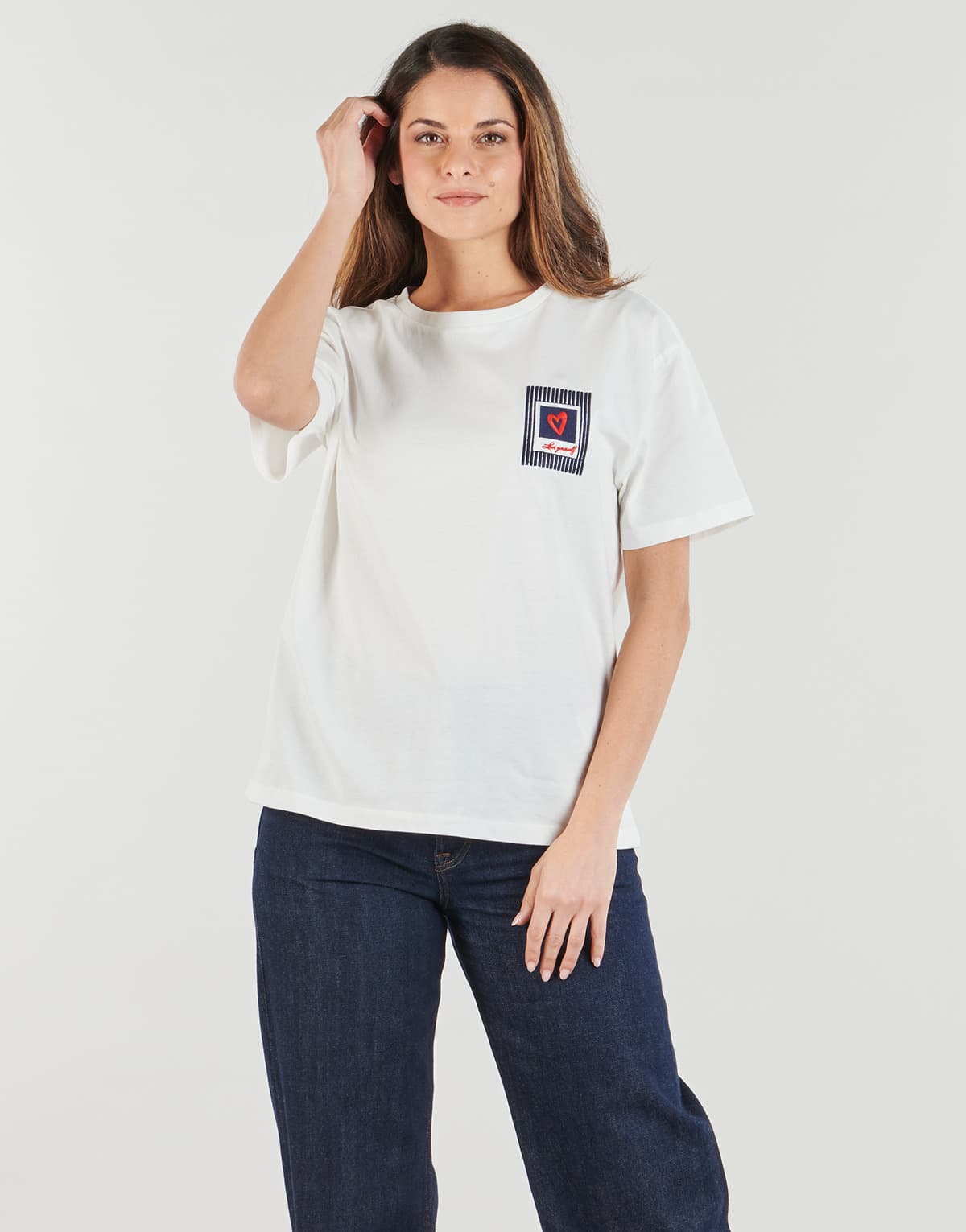 Women's T-Shirts Pieces White
