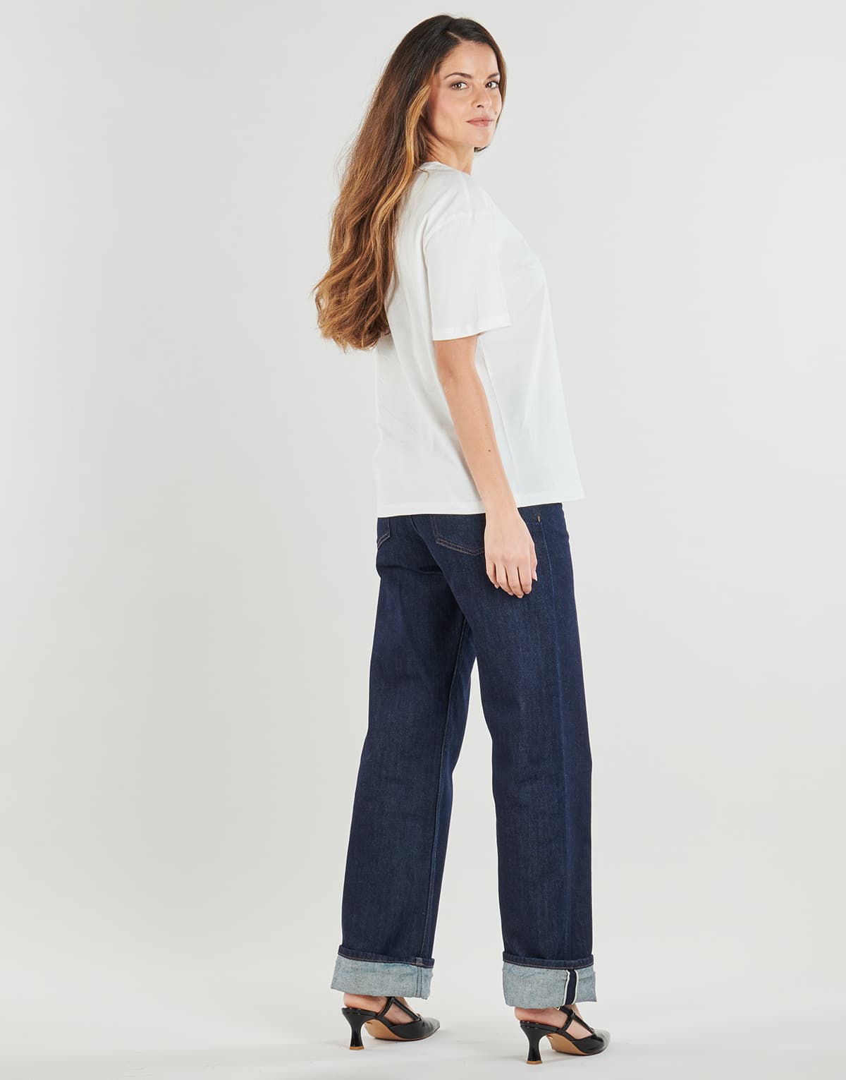 Women's T-Shirts Pieces White