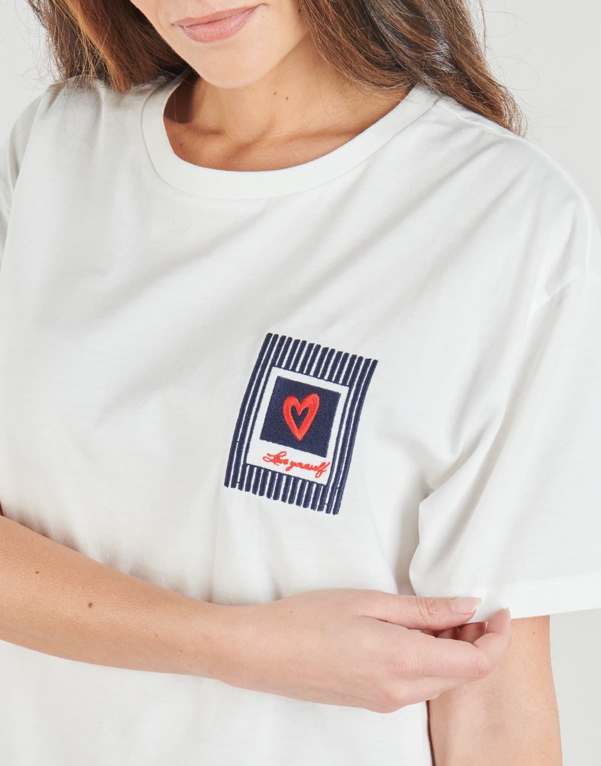 Women's T-Shirts Pieces White