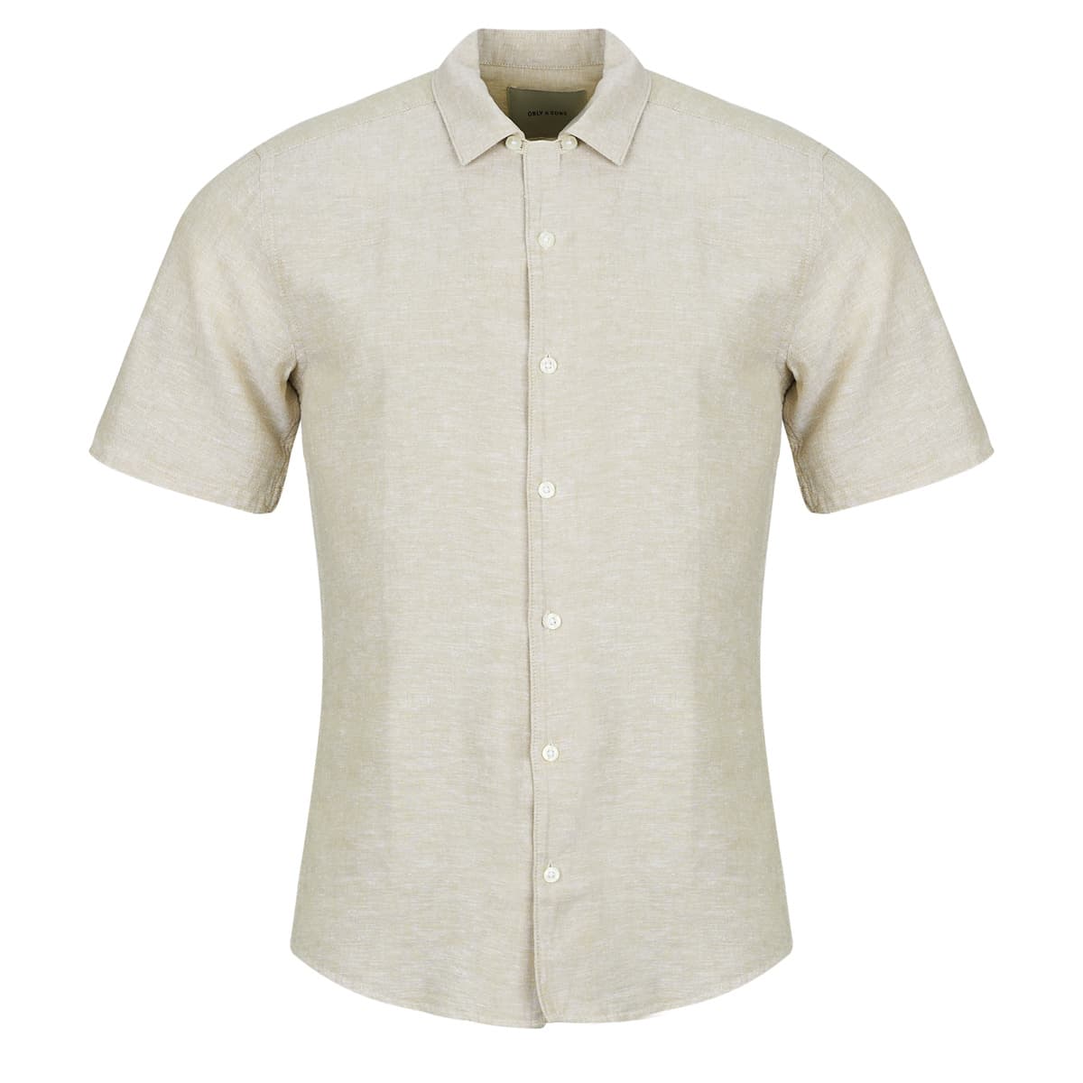 Πουκάμισο με κοντά μανίκια Only & Sons ONSCAIDEN LIFE SS SOL RES LINEN