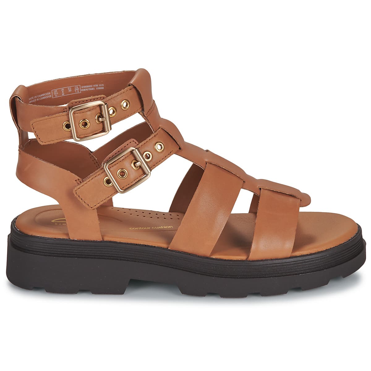 Women's Sandals Clarks Brown