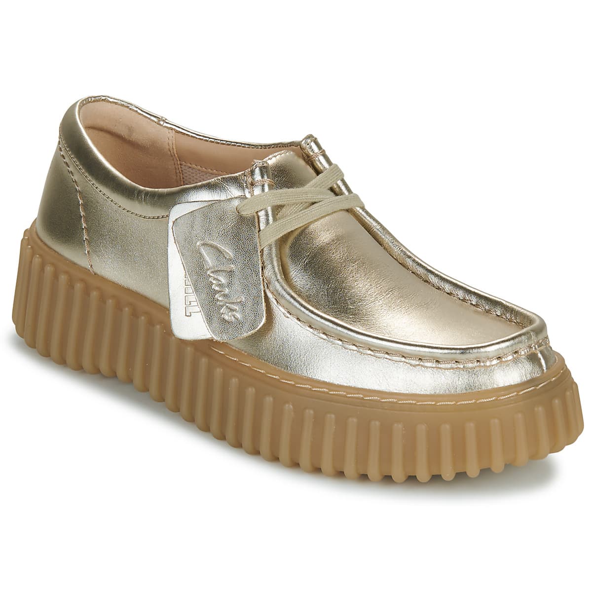 Women's Derby Shoes Clarks Gold