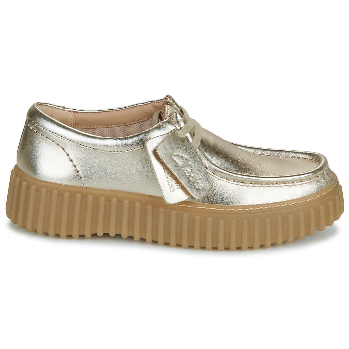 Women's Derby Shoes Clarks Gold