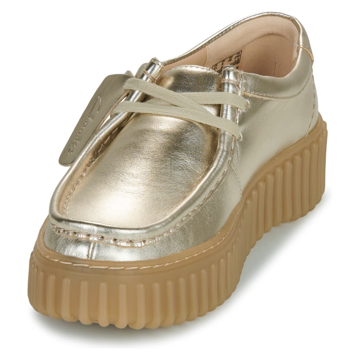 Women's Derby Shoes Clarks Gold