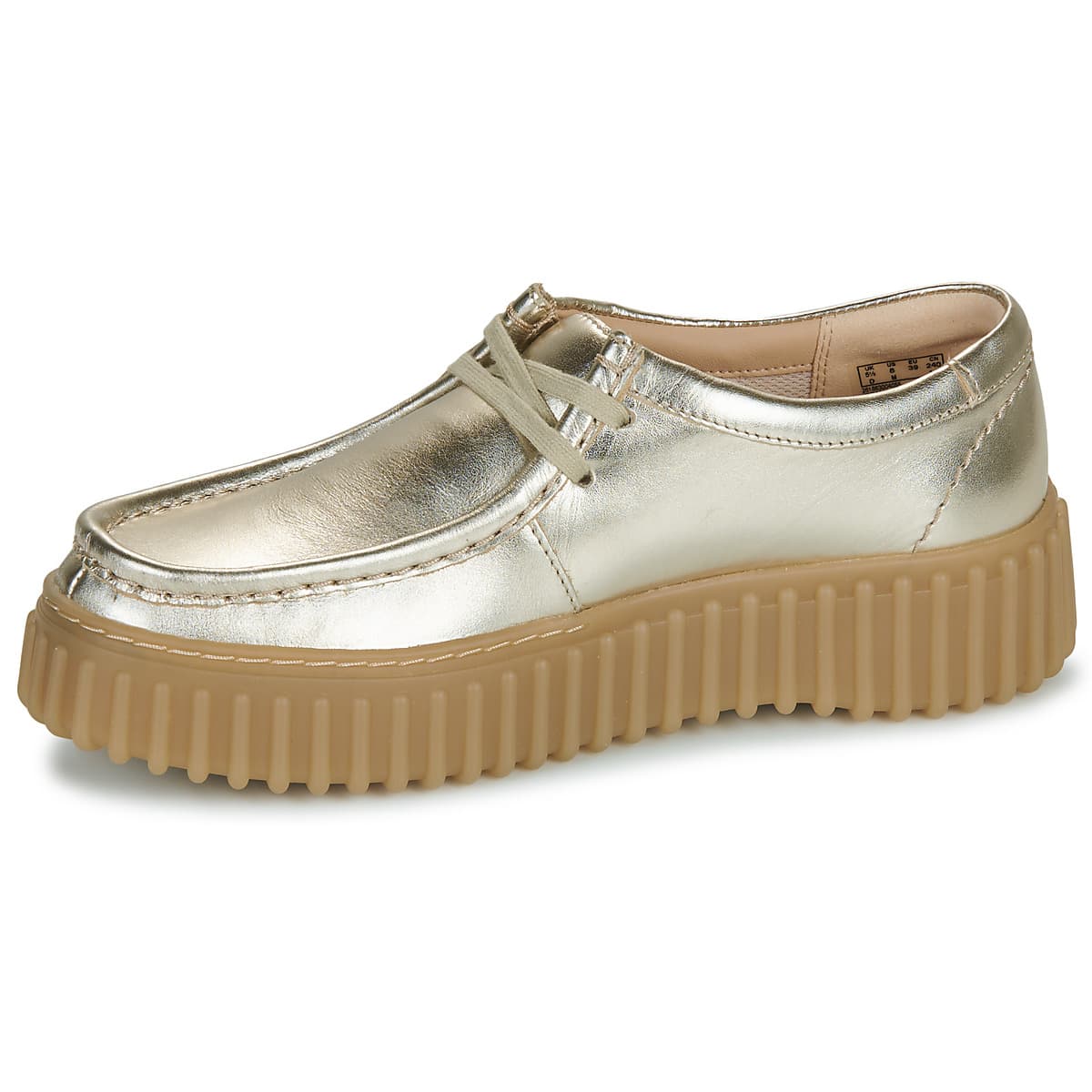 Women's Derby Shoes Clarks Gold