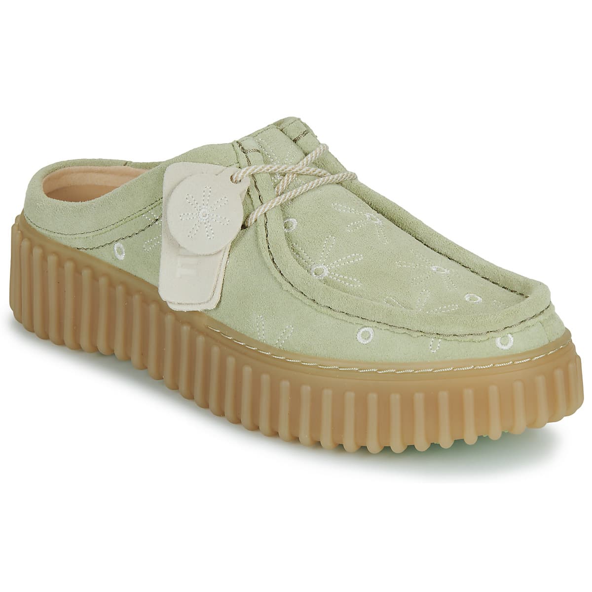 Women's Mules Clarks Green