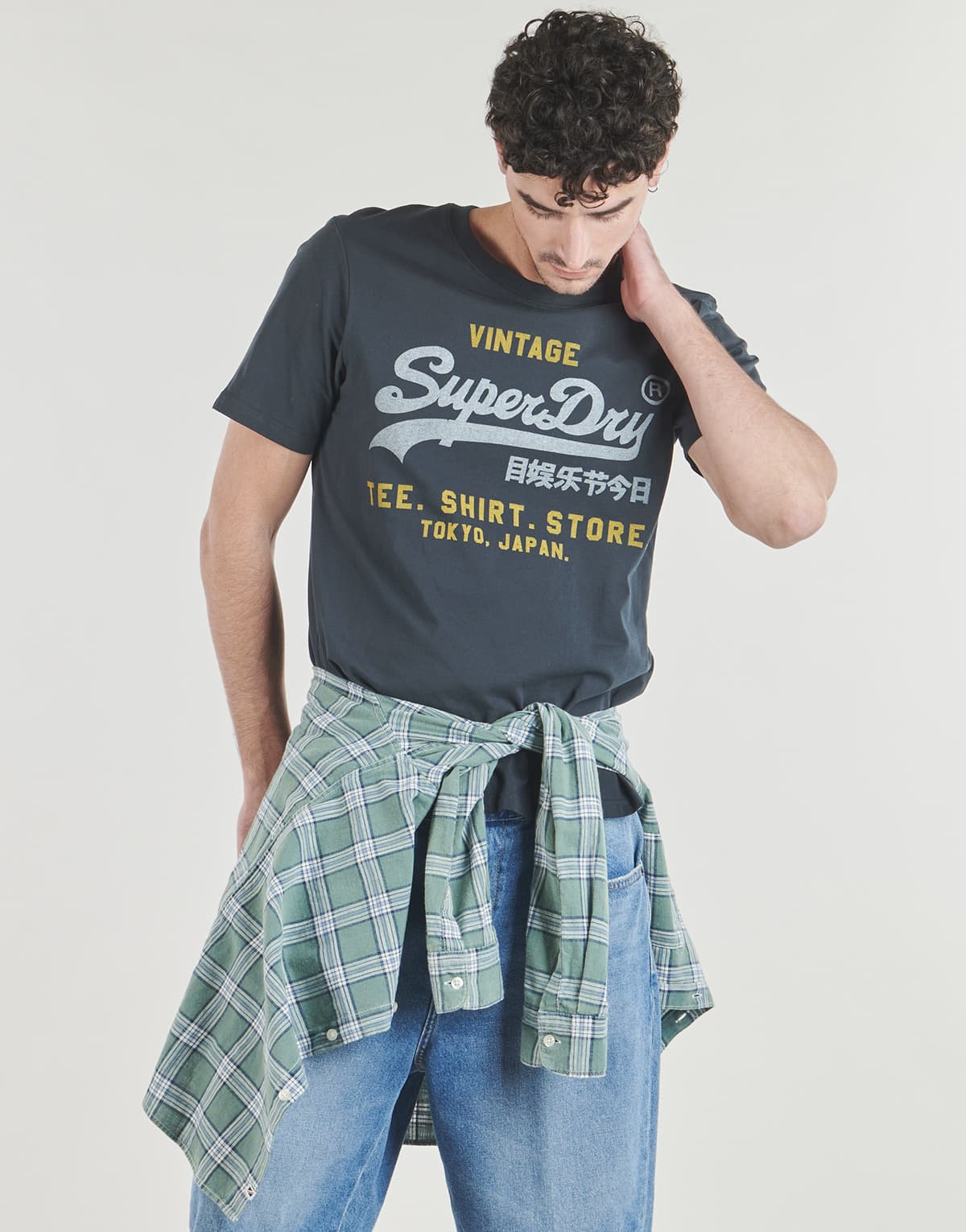 Men's T-Shirts Superdry Gray