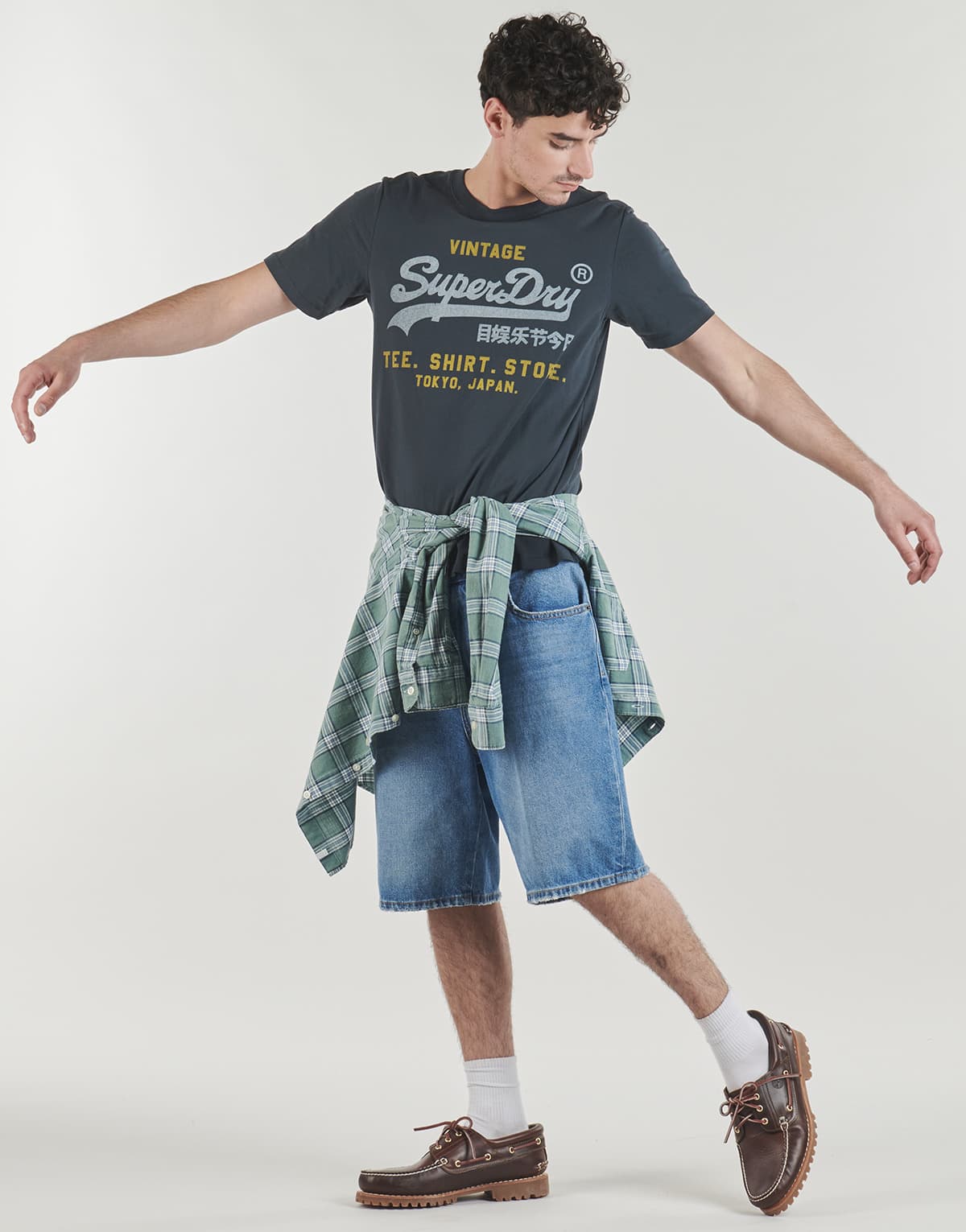 Men's T-Shirts Superdry Gray