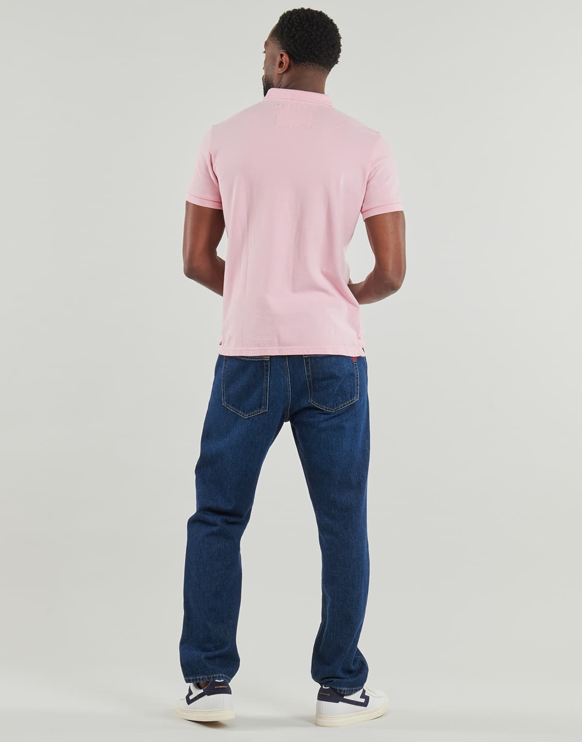 Men's Polo Shirts Superdry Pink