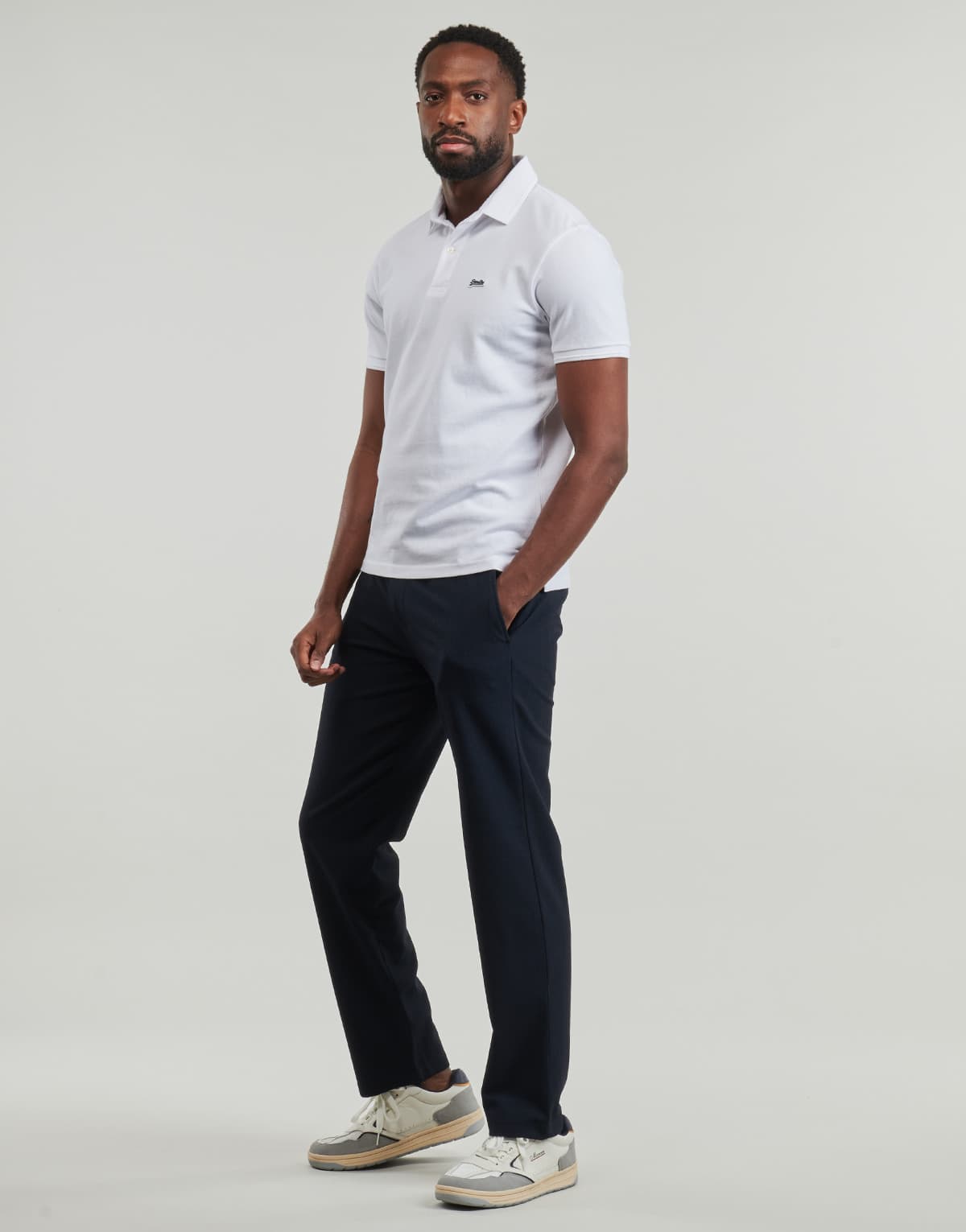 Men's Polo Shirts Superdry White