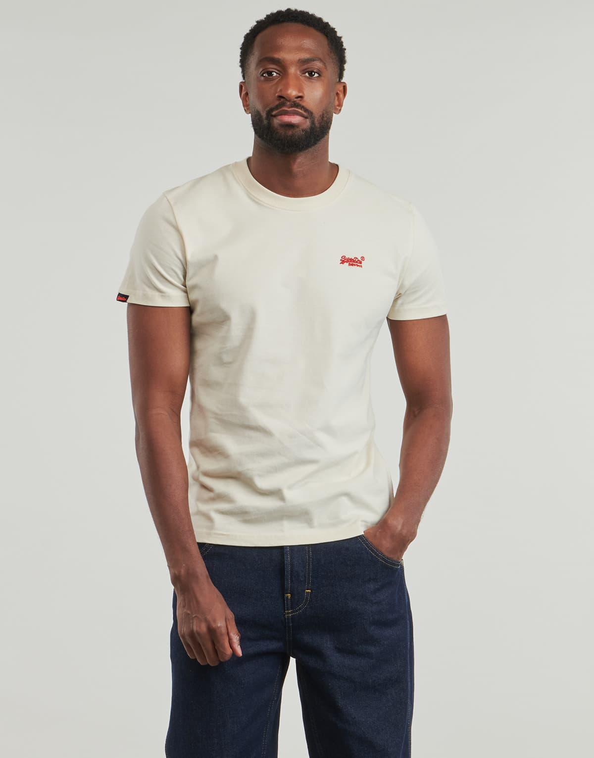 Men's T-Shirts Superdry Beige