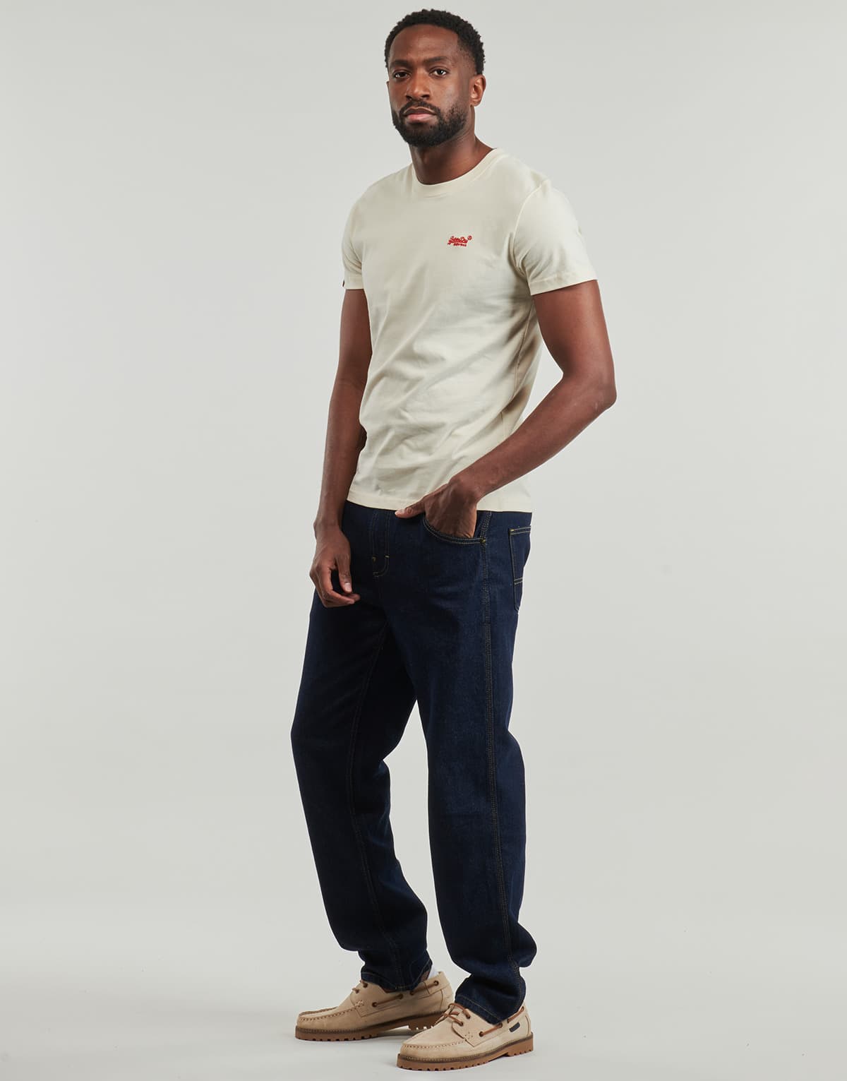 Men's T-Shirts Superdry Beige