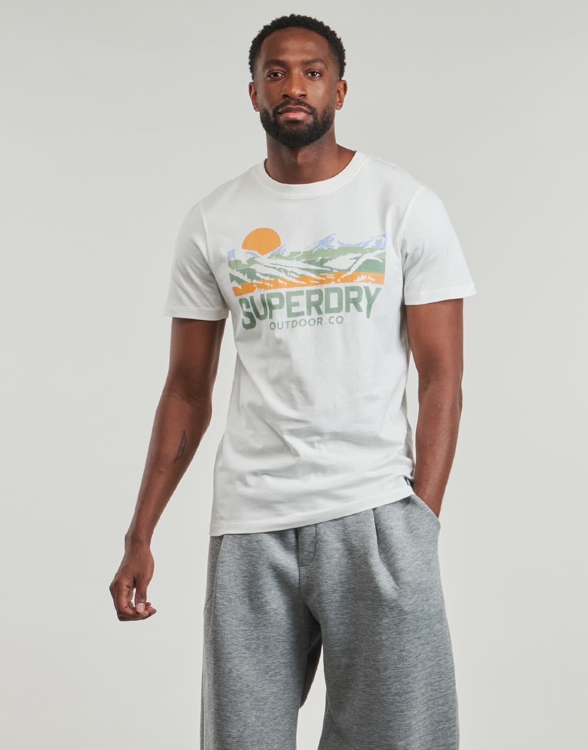 Men's T-Shirts Superdry White