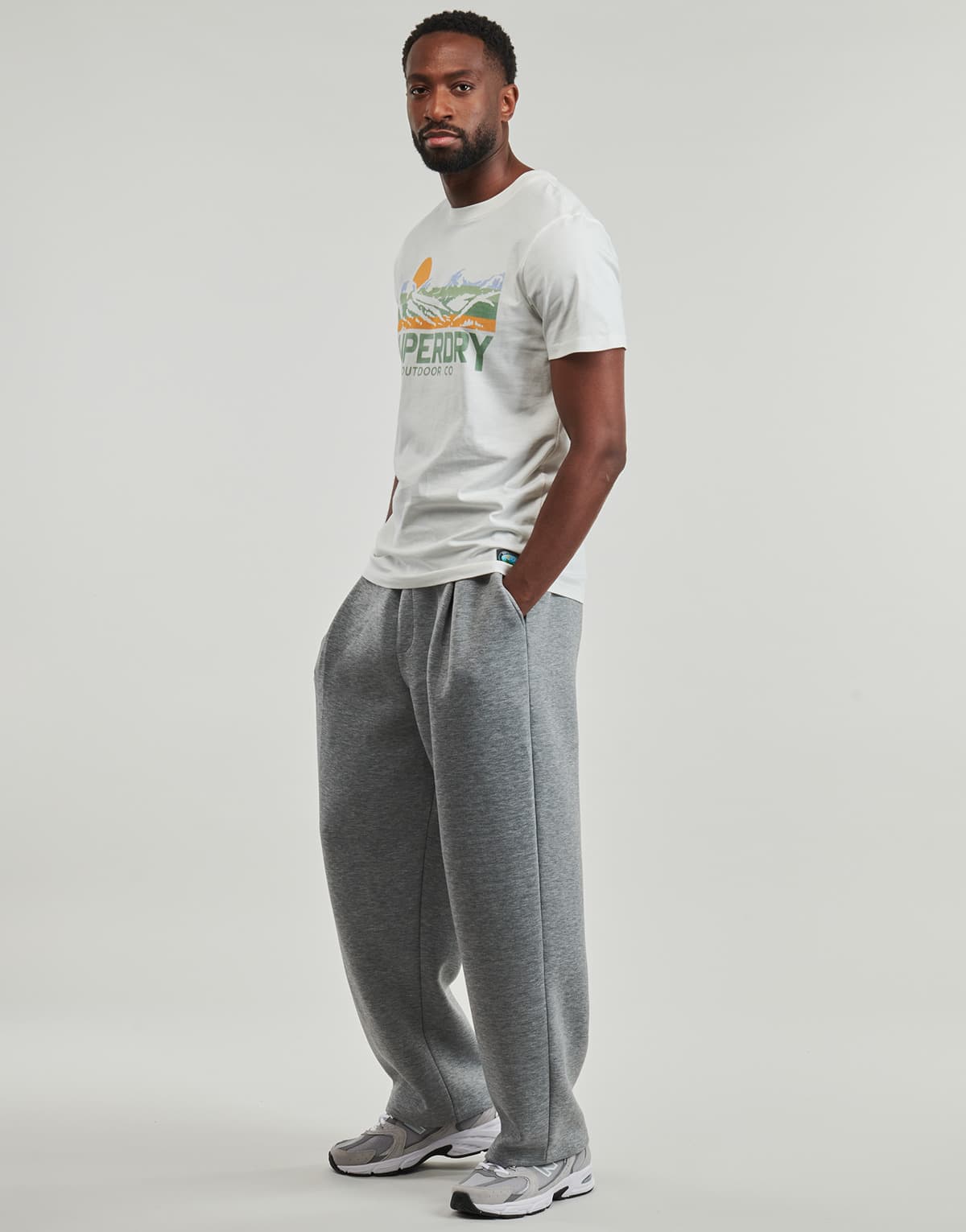 Men's T-Shirts Superdry White