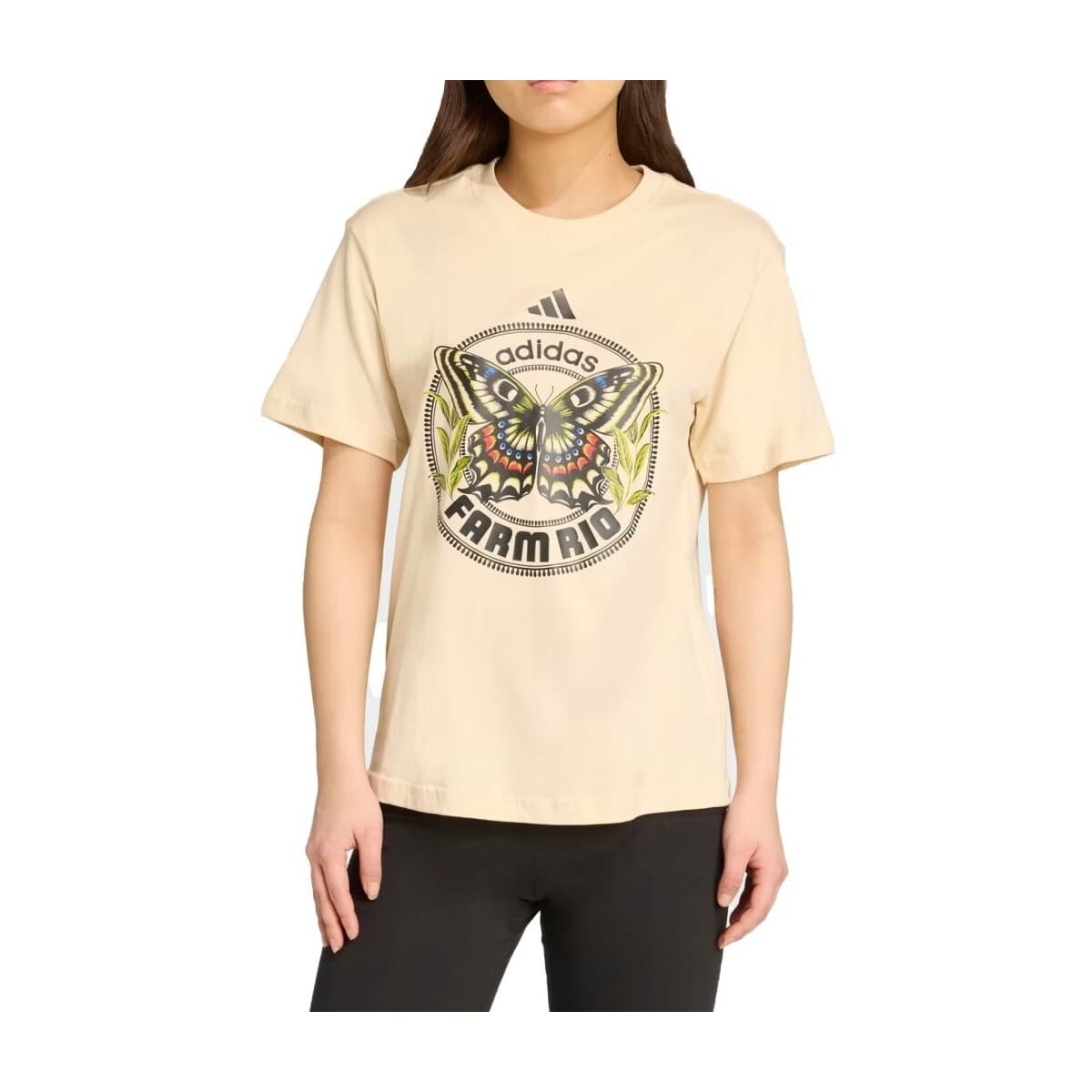 T-shirt με κοντά μανίκια adidas Camisetas Mujer Modèle Farm Gfx Tee